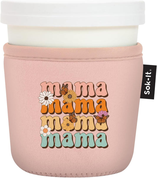 Sok It IceCreamSok Insulated Neoprene Cover (Mama Knows Best, Tapered Ice Cream Pints)