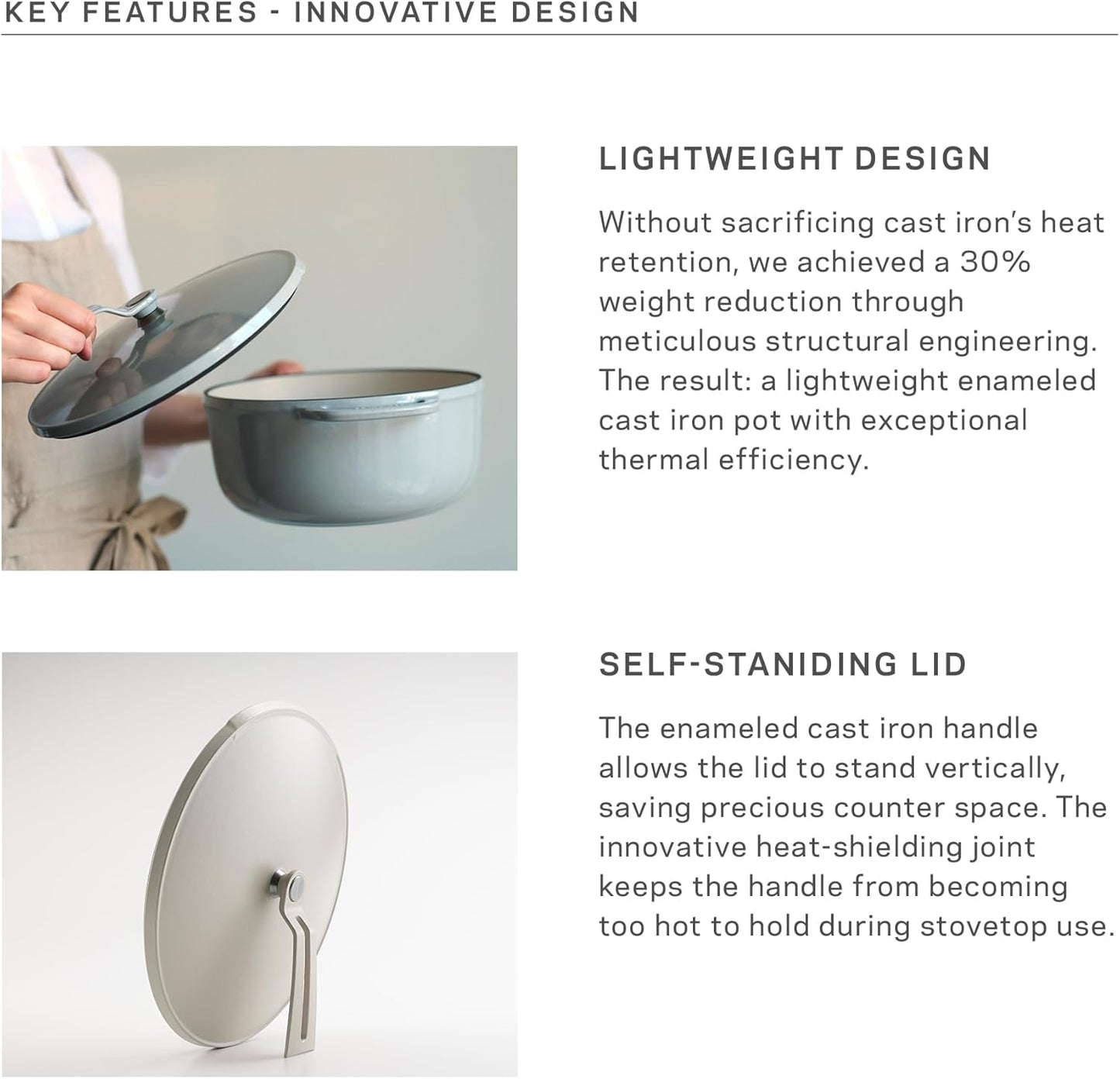 Vermicular Oven Pot 2.0 | Lightweight Enameled Cast Iron Pot | 22cm (3.7 Qt) | Non-Toxic | Induction-compatible | Dutch Oven | Made in Japan | Matte Black