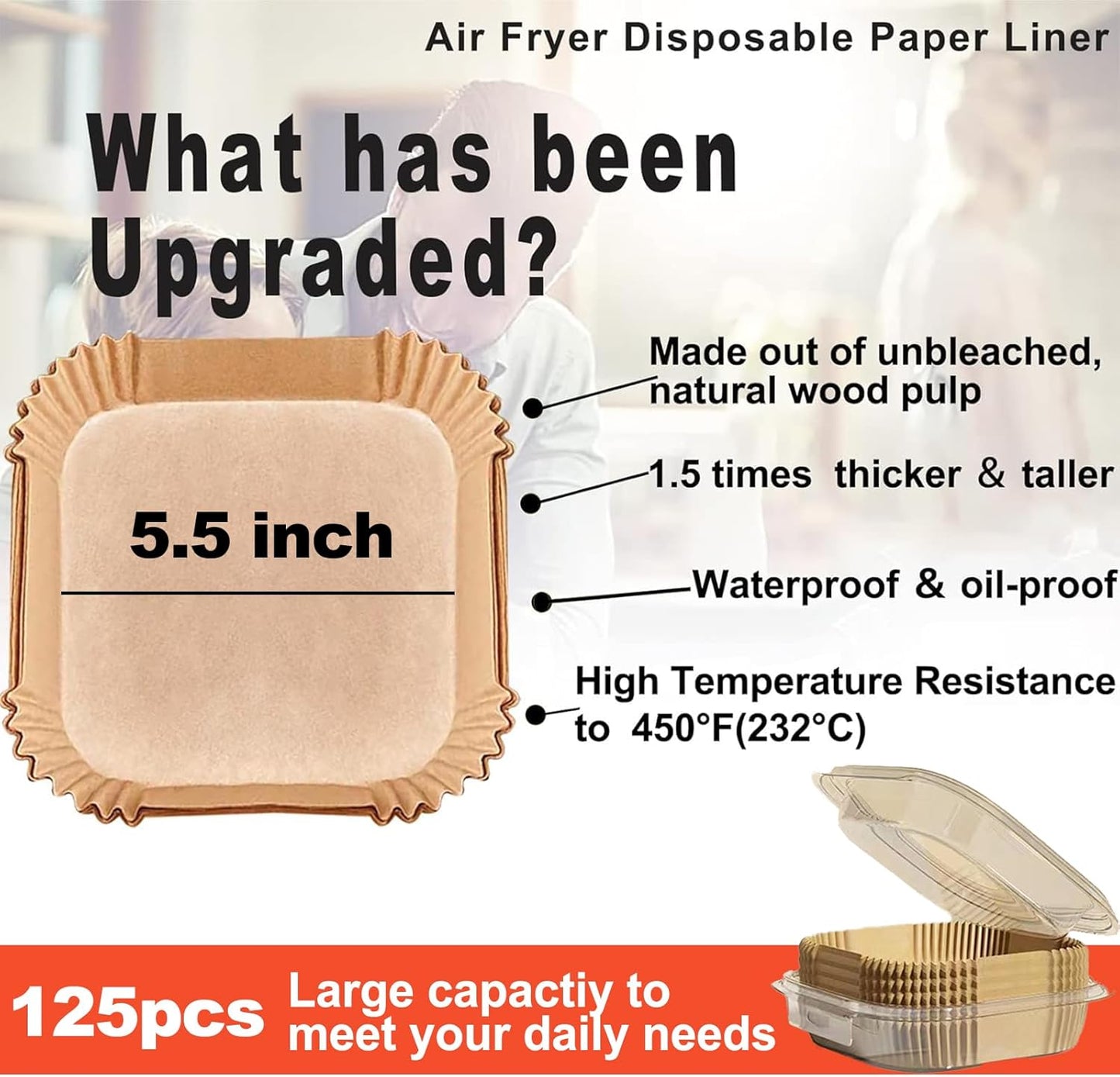 Small Air Fryer Liners, Mini Air Fryer Liners, 2 2.1 2.6 3qt Air Fryer Liners, Air Fryer Liners Disposable 2 qt for Cosori Mini Air Fryer, Instant Vortex Mini, Chefman TurboFry, DASH Tasti-Crisp