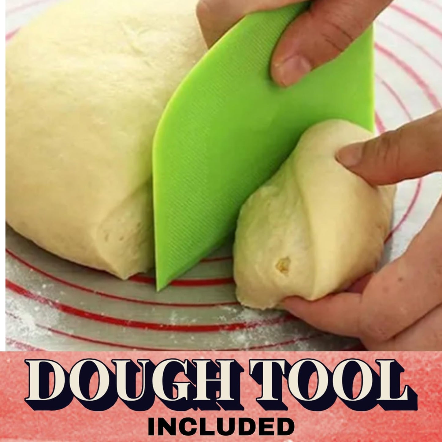 Pizza Stone for Oven and Grill - Rectangle Pizza Stones with Handles and Dough Cutter - 15 inch x 12 inch Grilling Stones - Baking Stone for Bread - Large Oven Stone