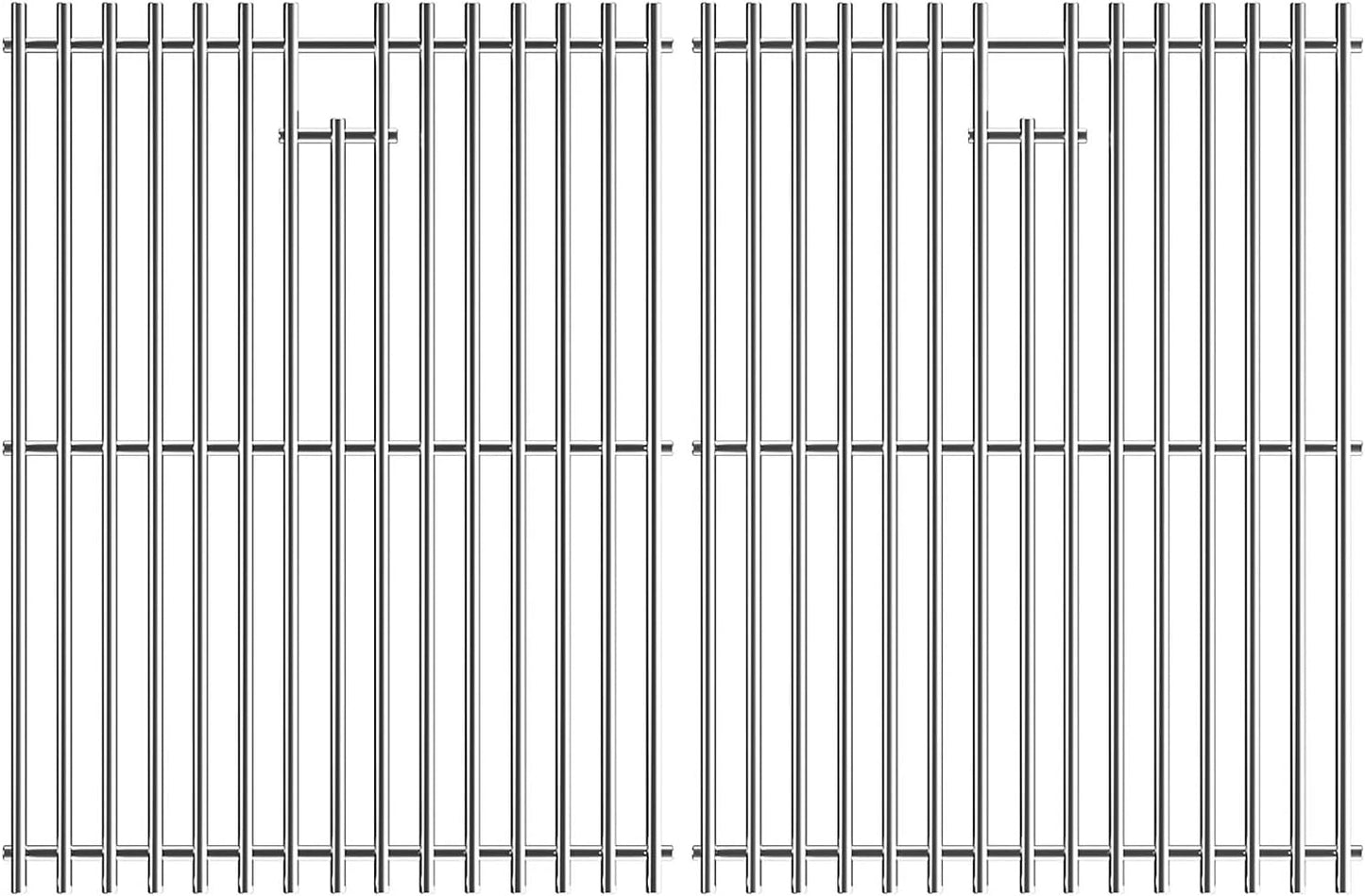 15" Stainless Steel Cooking Grate for Weber Spirit 200 Series, Spirit E/S 200 & 210 with Side Control Panel, Spirit 500, Genesis Silver A, Grill Grate Replacement for Weber 7522 7523 7521 65904 65905