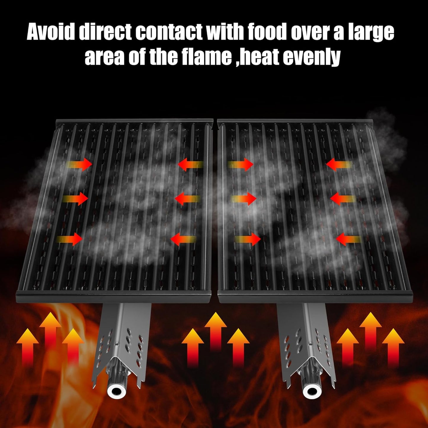 Grill Replacement Parts for Charbroil Performance TRU-Infrared 300 2 Burner 463633316 463672016 Gas Grill,17" Emitter Plates,Heat Tent Plates and Grill Burners for Charbroil G466-2500-W1