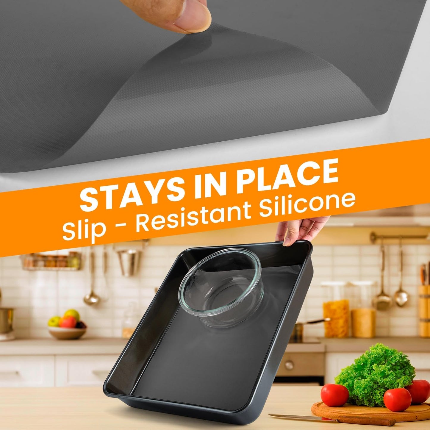 Silicone Baking Mat Roll- Cut To Size Silicone Mat - Reusable Baking Mat, Silicone Pastry Mats for Rolling Dough, Non Stick Food Grade Silicone Sub Mat Roll, Kitchen Counter Mat