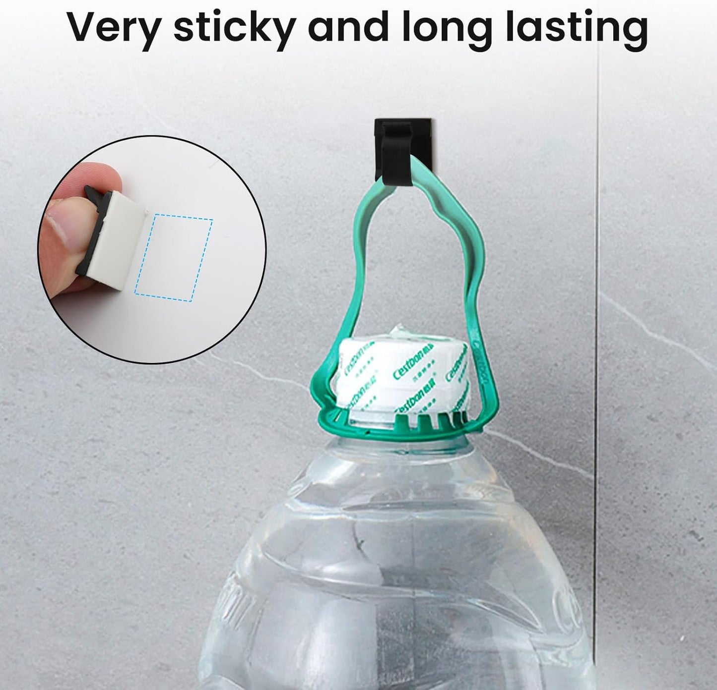 100 PCS Adhesive Cable Clips Black (50 Small & 50 Large), Cable Management Under Desk, Cable Wall Clip, Wire Clips for Cords of Car Dash Cam, HDMI, Extension Cord, TV PC Phone USB Ethernet Coax