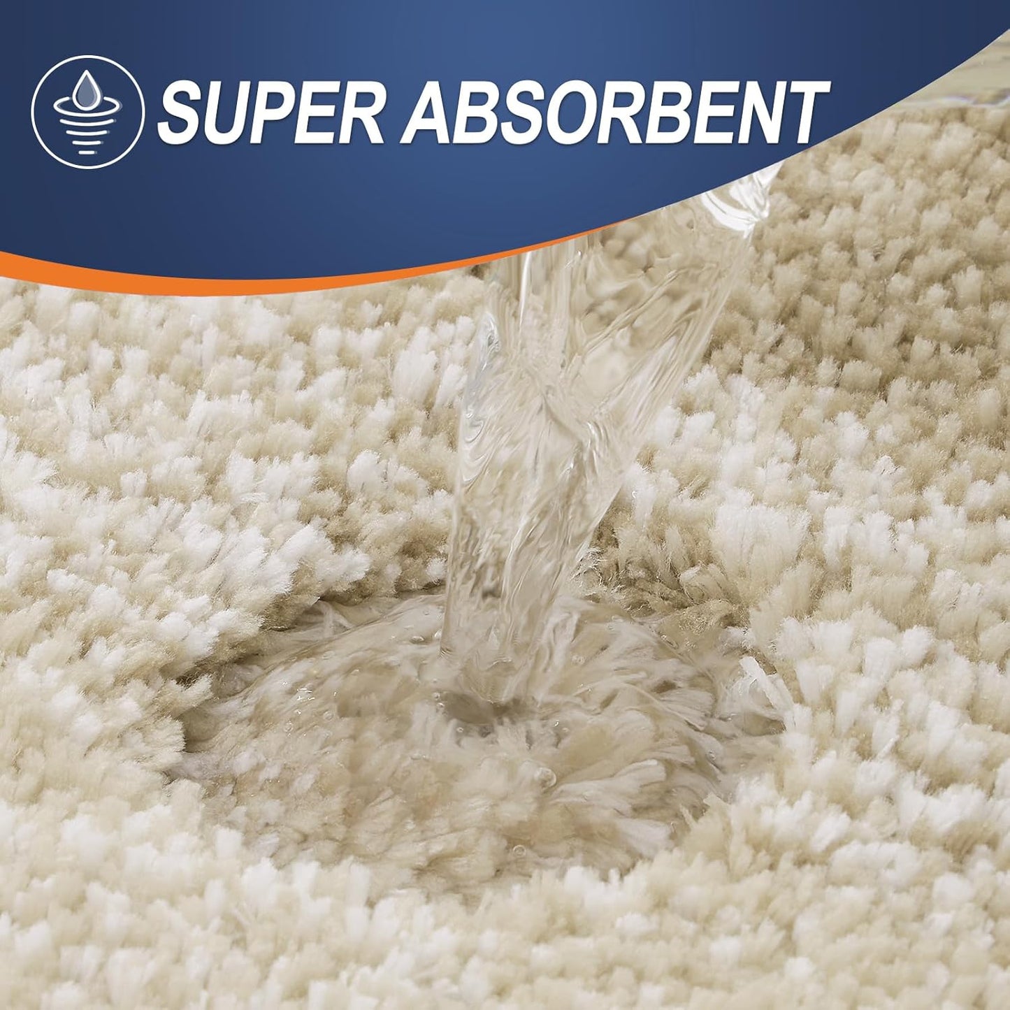 OLANLY Bathroom Runner Rugs 59x24, Extra Soft Absorbent Microfiber Bath Rugs, Rubber Backing, Quick Dry, Machine Washable Bath Mats for Bathroom Floor, Tub and Shower, Home Decor Accessories, Tan