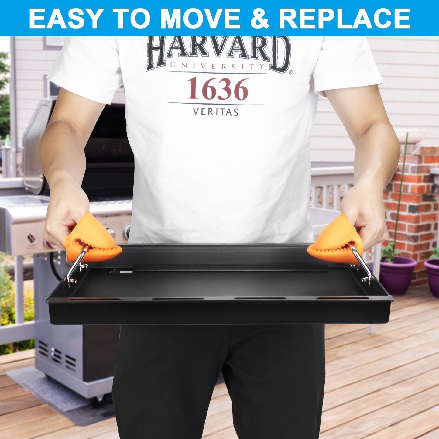 Griddle Inserts for Charbroil Performance 6 Burner Grill, Flat Top Griddle for Charbroil Grill 463245917 463238218 463276517 466245917, 463347017 463349917, Replace for G470-0002-W1 G470-0003-W1