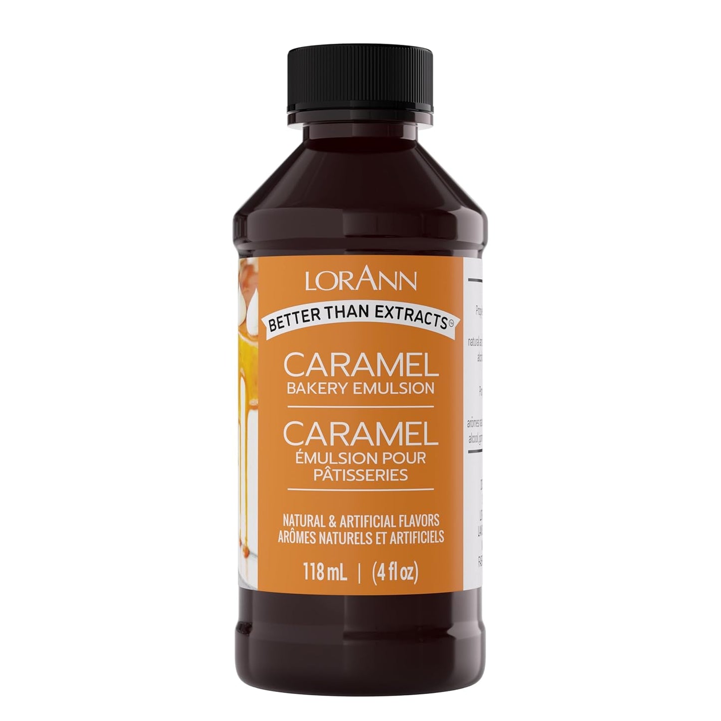 Lorann Oils Caramel Bakery Emulsion: Rich Caramel, Perfect for Boosting Sweet Caramel Notes in Cakes, Cookies & Desserts, Gluten-Free, Keto-Friendly, Caramel Extract Substitute Essential