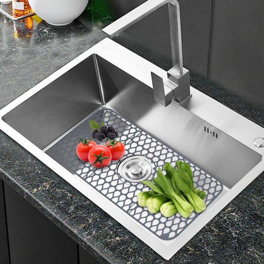 NICE DAY Sink Mat, Sink Protectors for Kitchen Sink By Better Housewares Wok Stand Strong Adsorption And Skid Resistance PVC Free Silicone Sink Mat (Extra Large: 26"x14")
