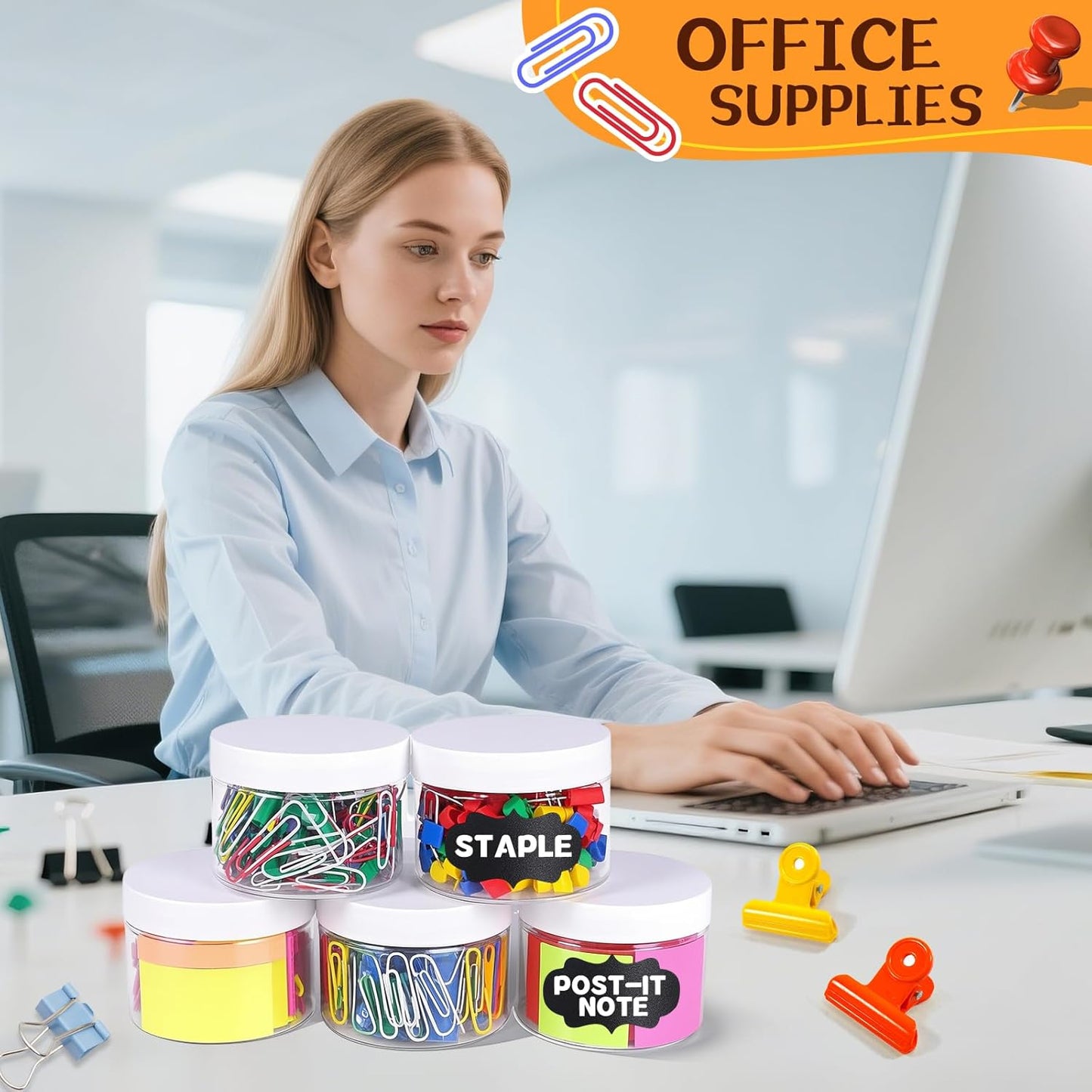 72pcs 4 oz Plastic Containers with Lids Labels Leak Proof BPA Free Airtight Refillable Clear Small Containers Storage Jars for Storing Dry Food Slime Honey Jam,white