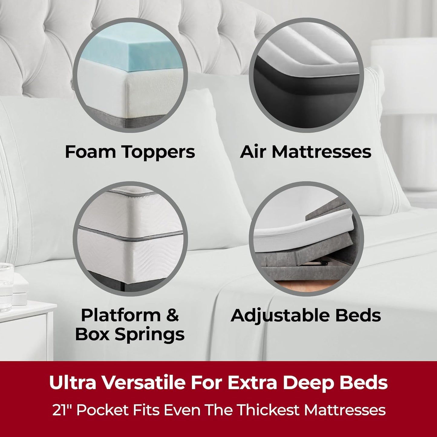 Mellanni Extra Deep Twin XL Sheets - 3 PC Iconic Collection Bedding - Hotel Luxury, Ultra Soft, Cooling Bed Sheets - Wrinkle, Fade, Stain Resistant (Twin Extra Long, Spa Mint)