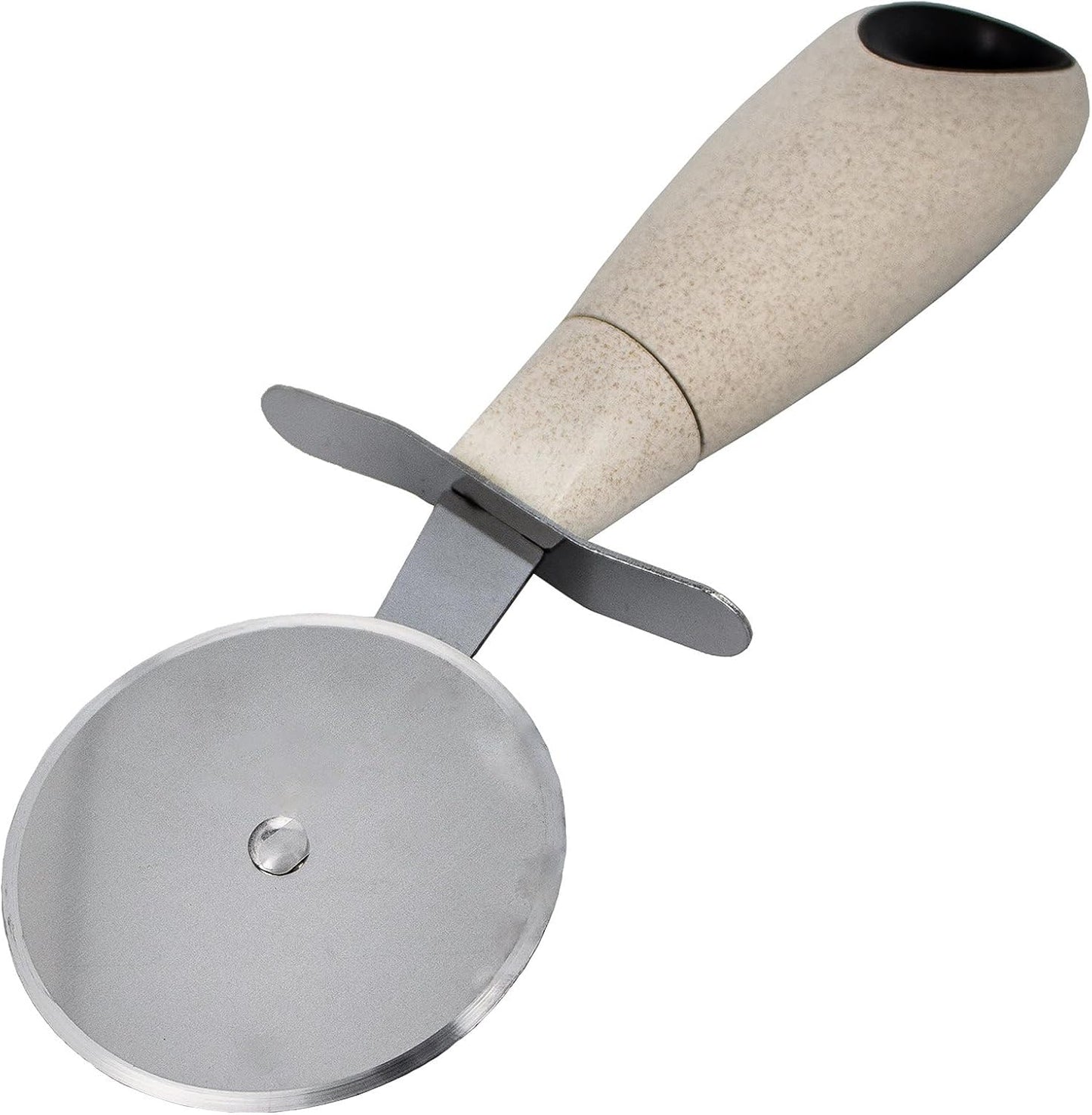 Beille Cream Stainless Steel Wheat Straw Pizza Cutter Kitchen Utensil Home Goods