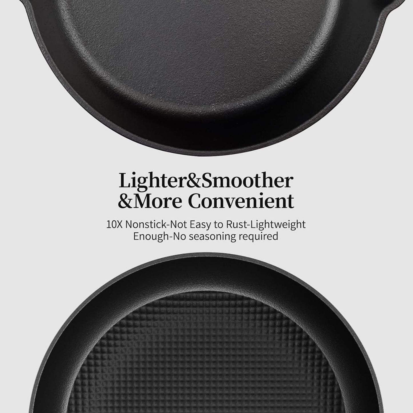 Cast Iron Skillet Set, Nonstick Frying Pan Set, Cast Iron Induction Non Stick Frying Pan, 8Inch&9.5Inch&11Inch Skillet Omelette Egg Frying Pan Set, kitchen Cooking Pan Set W/Stay Cool Handle