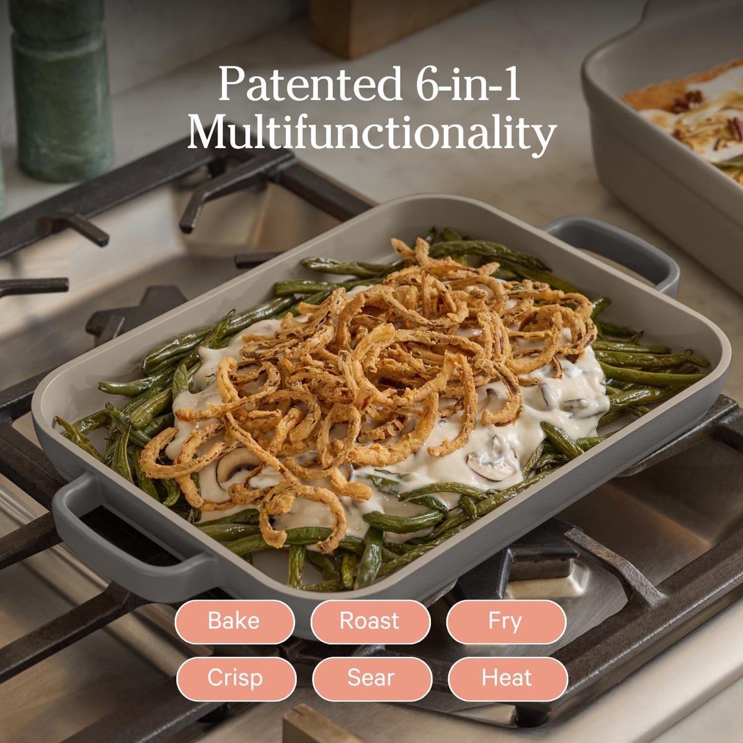 Our Place Mini Griddle Pan - 2 Quart Nonstick Ceramic Sheet Pan & Stovetop Griddle with Handles | Toxin-Free Cast Aluminum | Oven Safe up to 450°F | Char