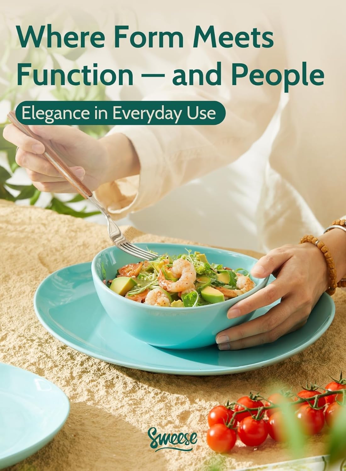 Sweese 6 Inch Porcelain 18 oz Bowls Set of 6, for Soup | Cereal | Fruits | Rice - Microwave, Dishwasher, and Oven Safe - Cool Assorted Color