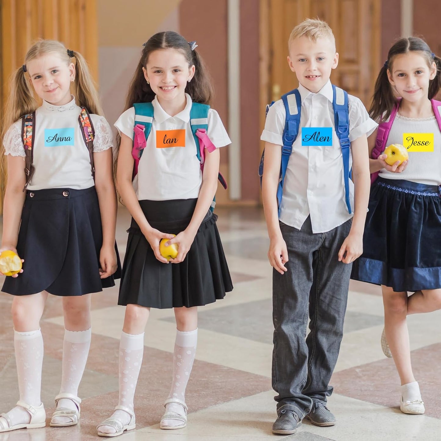 STARLIBOO 3"X5" Rectangle Colored Labels, Removable Moving Labels for Boxes, Permanent Warehouse Moving Stickers Square Label- 250 Pack, Lake Blue