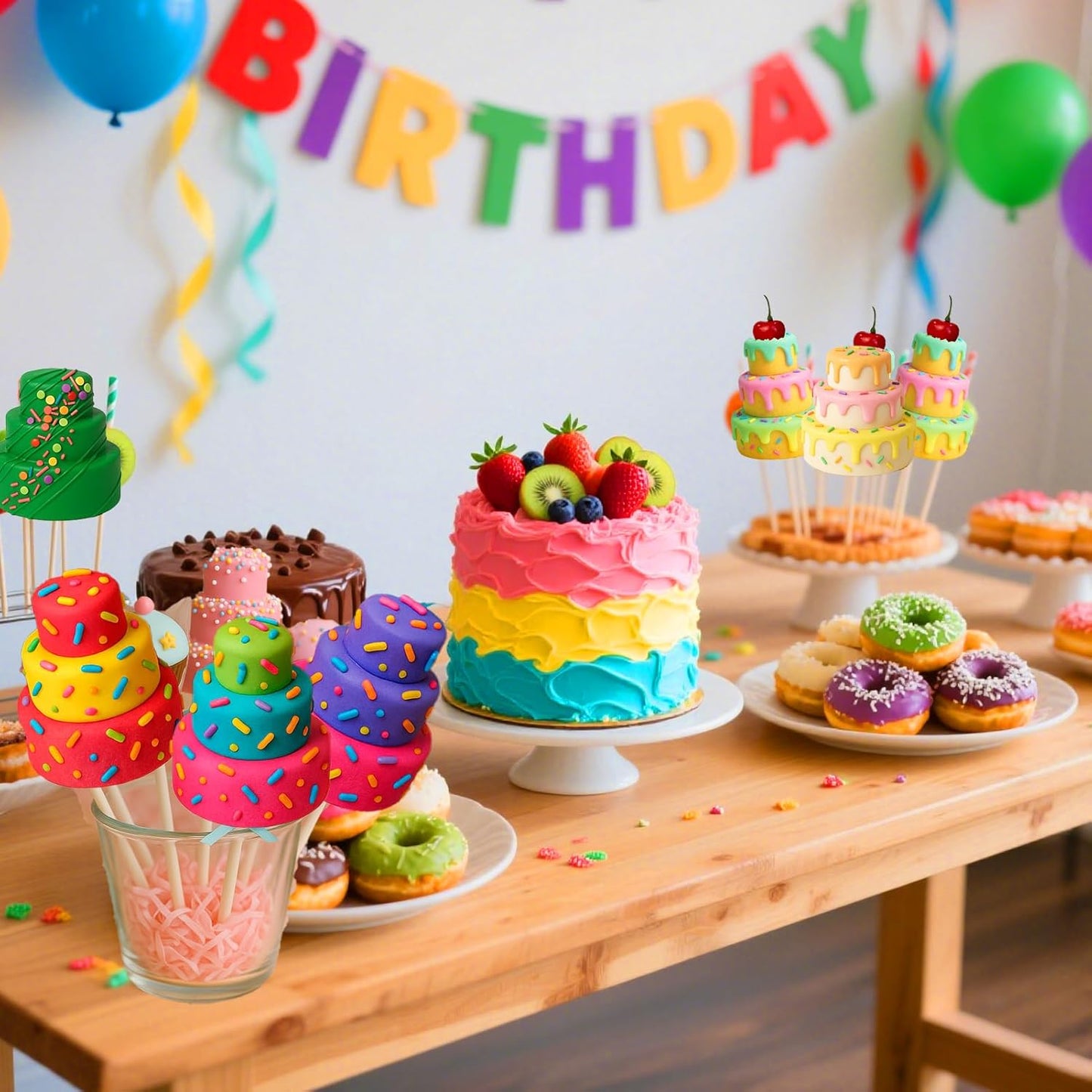 Juome Circle Cake Pop Mold Kit, 6 Cavities Cakesicle Molds Silicone with 100 Sticks & 100 Packaging Bags, Round Cake Pop Maker Supplies Accessories, Baking Tools for Home Baking Desserts