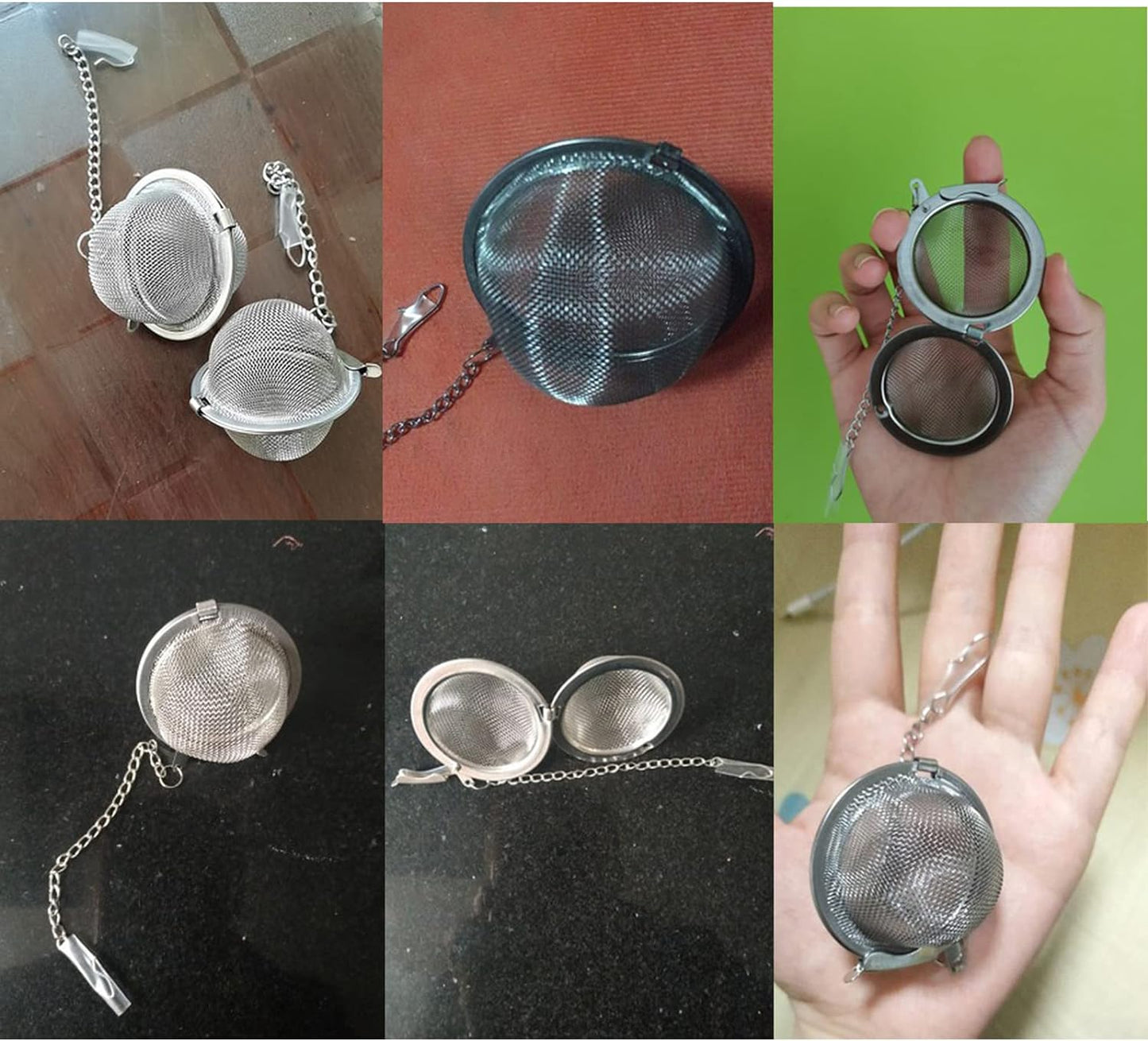 5PCS Tea Infuser, Upgraded Tea Strainer, Premium Tea Infusers for Loose Tea, Tea Steeper, Tea Ball for Tea Flavoring Herbal Spices Seasonings