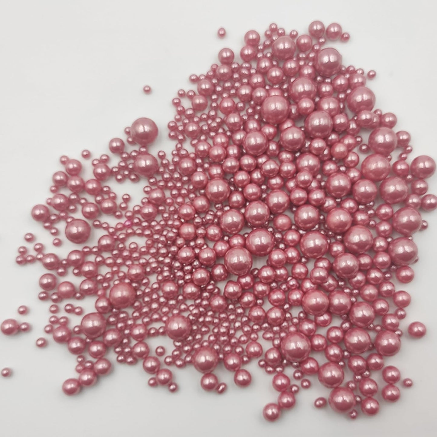 Edible Rose gold Pearls Sugar Sprinkles 120g/4.23 oz, Mix size Candy Pearl for Cake Decorating and Cupcake Toppers, Cookie Decorations Topping, Wedding Shower Party Valentines Halloween Christmas