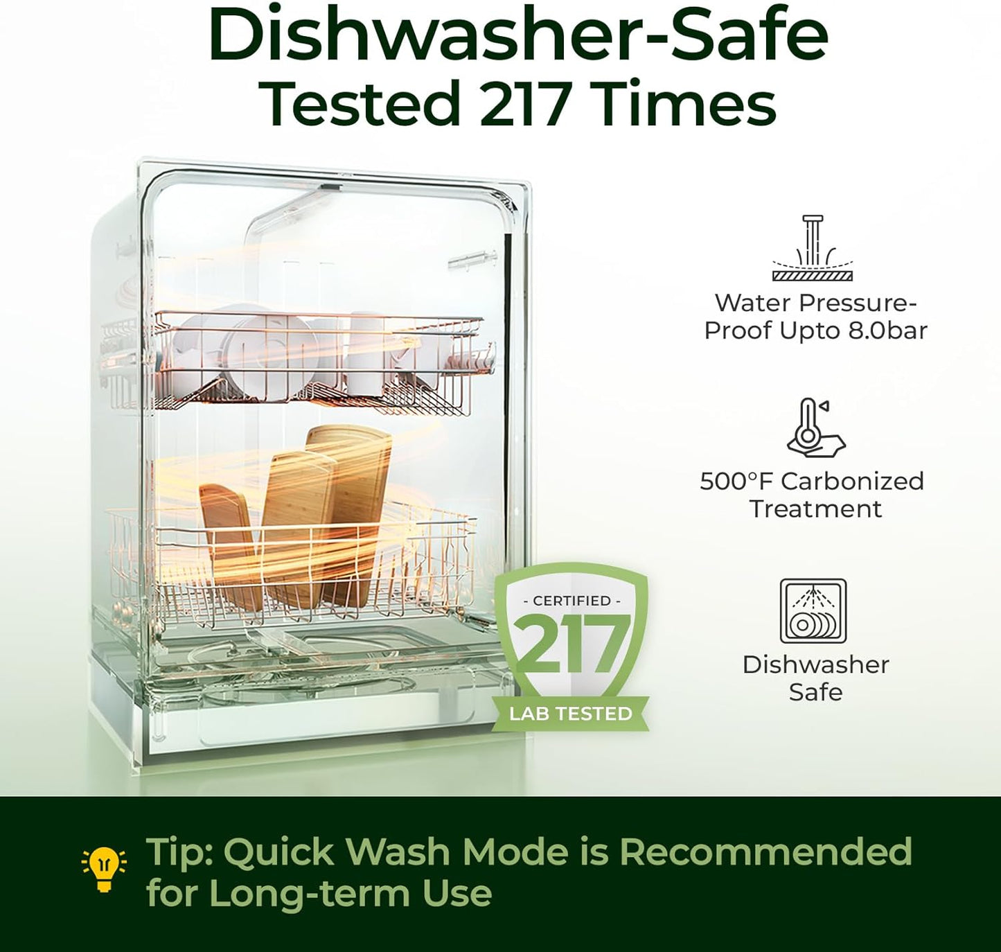 Dishwasher Safe Carbonized Bamboo Wood Cutting Boards for Kitchen with Juice Groove, Wooden Charcuterie & Chopping for Fruit, Vegetables & Cheese, Durable, Lightweight, Water-Resistant