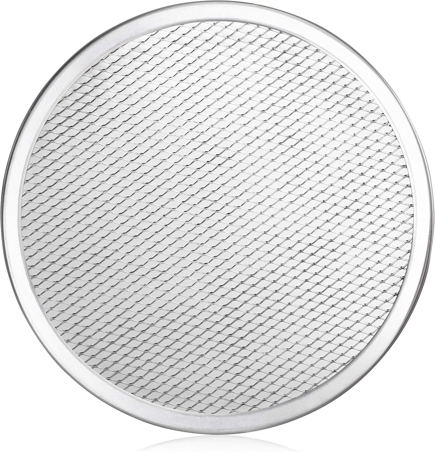 New Star Foodservice 50943 Restaurant-Grade Aluminum Pizza Baking Screen, Seamless, 10-Inch, Pack of 6