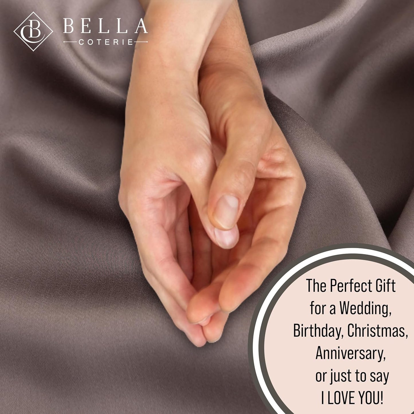 Bella Coterie Luxury Bamboo Viscose Cal King Size Sheet Set | 100% Organically Grown | Ultra Soft | Cooling for Hot Sleepers | 18" Deep Pocket [Mocha]