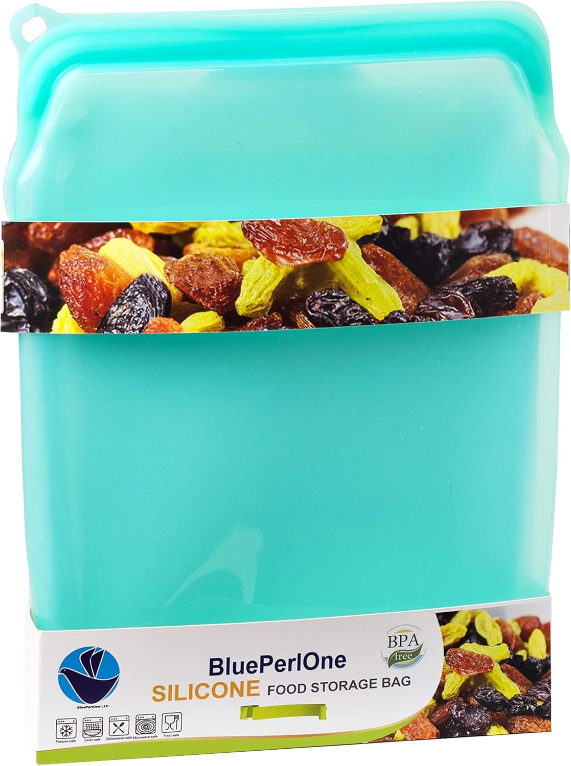 2-XL 100% Silicone Reusable Storage Bags - Freezer, Eco-Friendly, Food-Grade, Leak-Proof Zipper - For Food Storage (Two-1/2 Gal / 8 Cups)