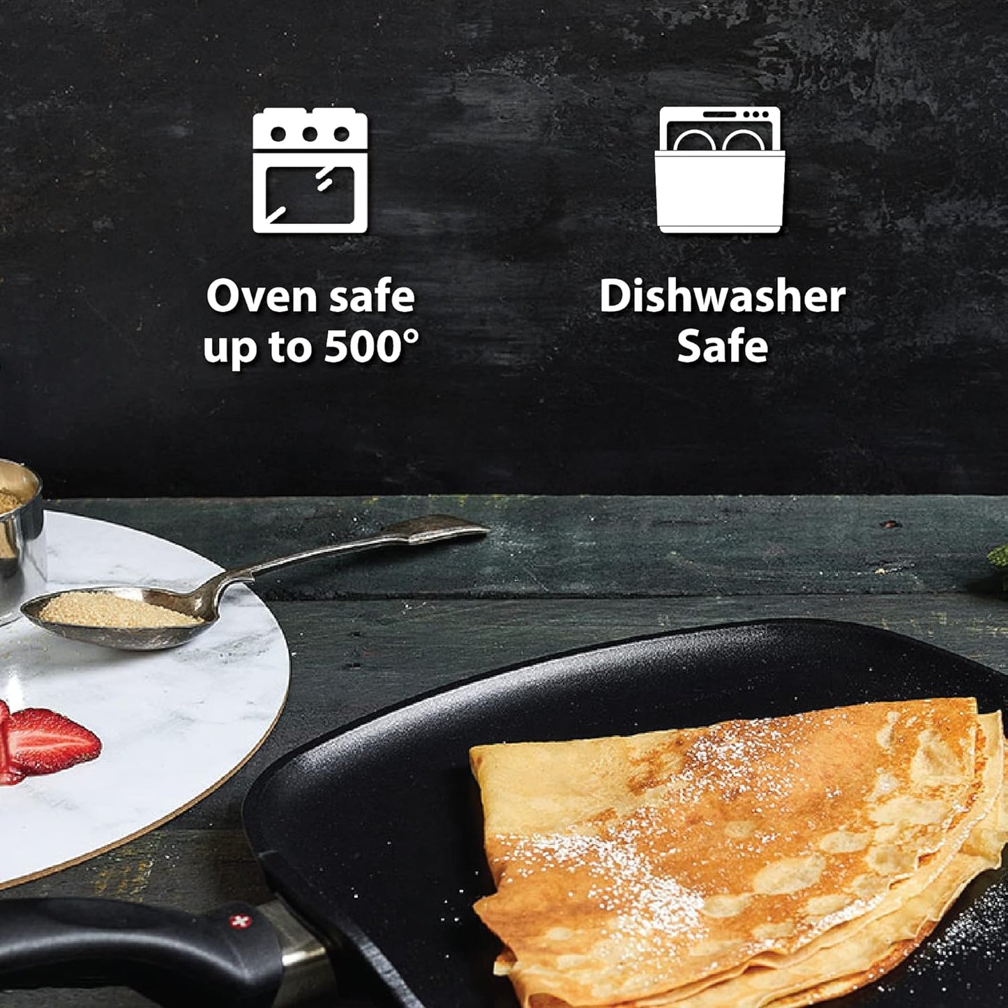 Swiss Diamond 14" (7 Qt) Nonstick Induction Wok HD Nonstick Diamond Coated Aluminum Wok, Includes Lid - PFOA Free, Dishwasher Safe and Oven Safe Grey…