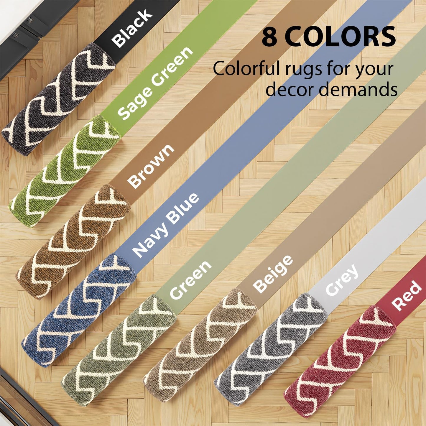 hicorfe Kitchen Rugs and Mats Sets,Non-Slip 2 Pieces Absorbent 100% Polypropylene Rug,Comfort Kitchen Runner Mat,Washable for Kitchen,Sink,Laundry(20" x 31.5" Plus 20" x 59",Black)