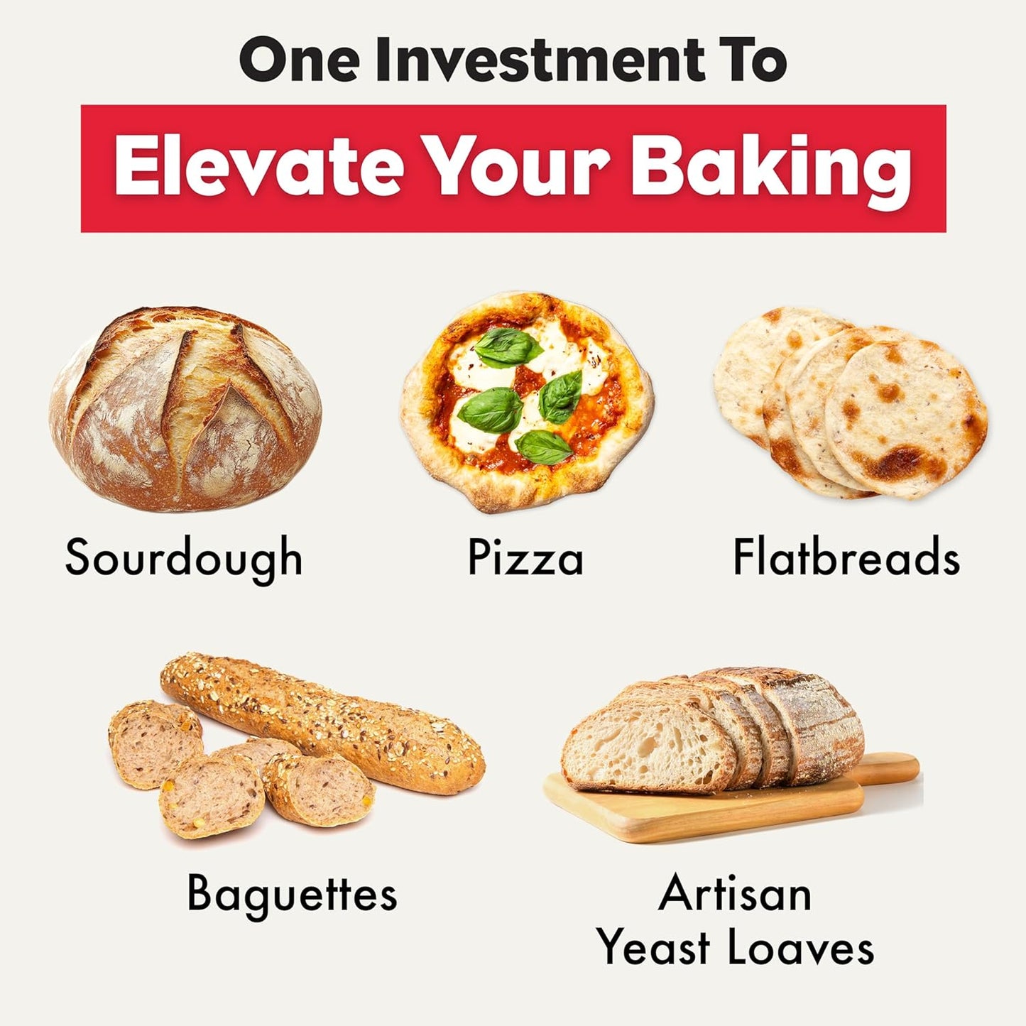 Brod & Taylor Bread Steel Original for Baking Bread & Cooking Pizza (14" x 14" x 0.1")