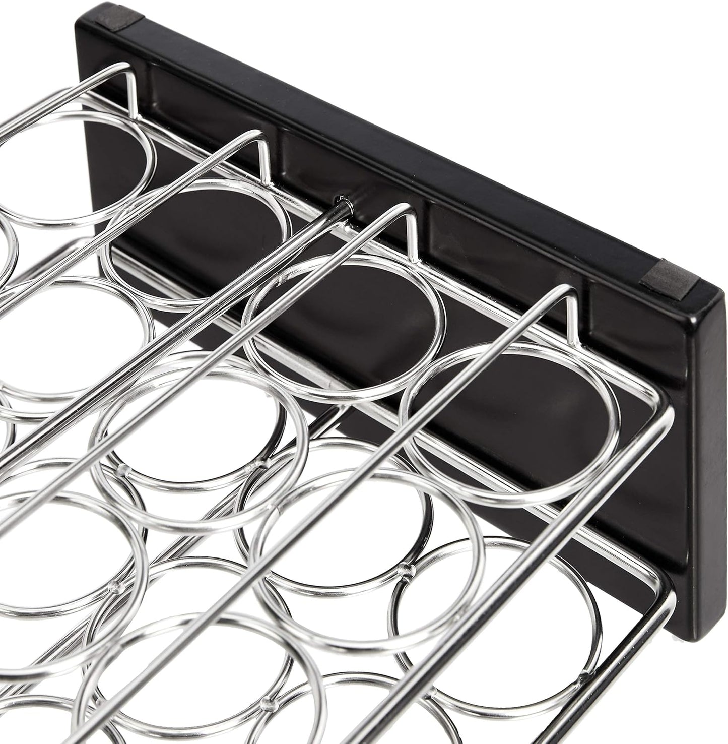 Amazon Basics 20 Jars Spice Organizer Rack, Silver