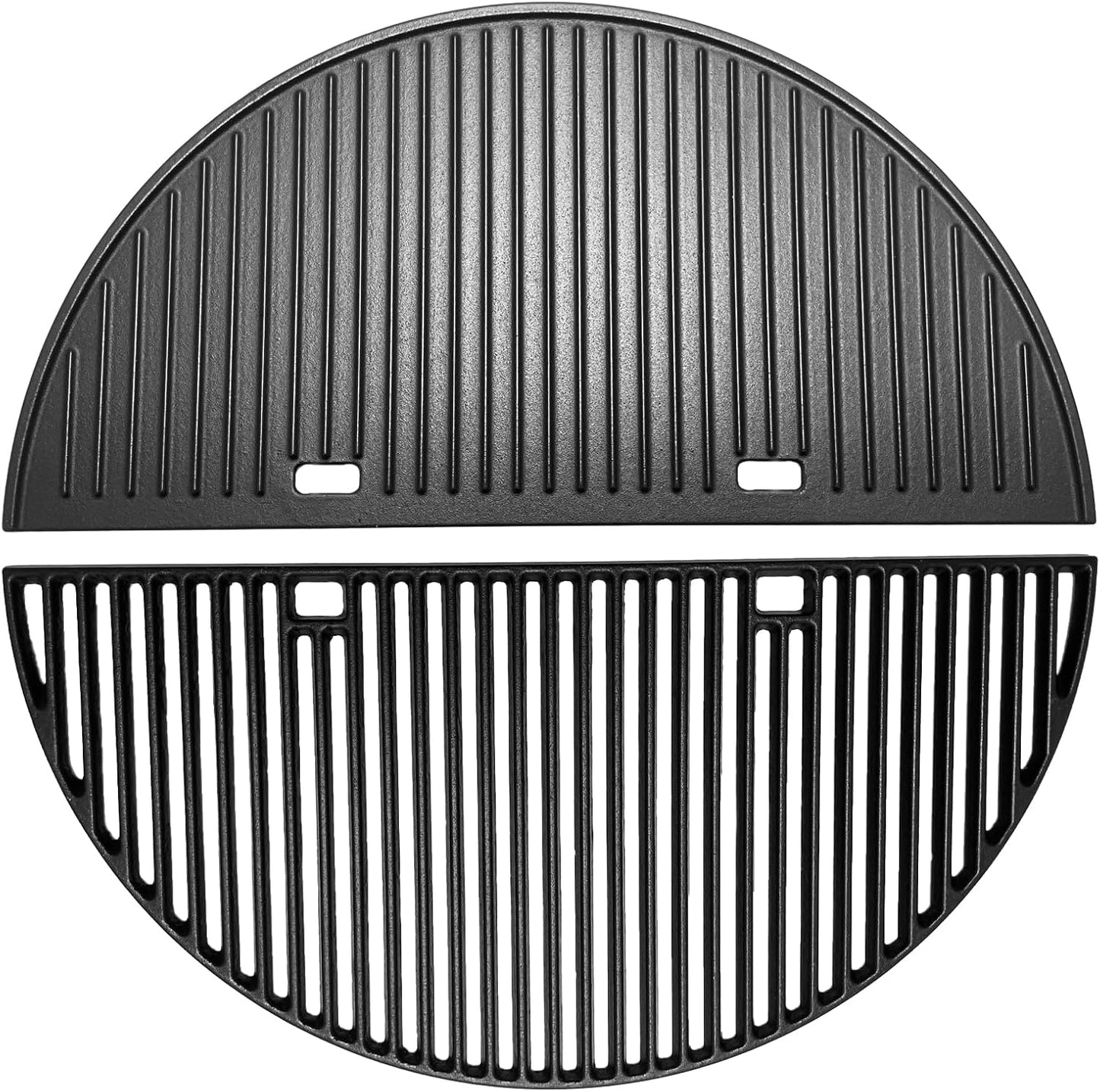 24" Cast Iron Heavy Round Grill Grates and Griddle for BGE, Big Green Egg XL, Weber Summit Kamado E6, S6 Joe Big Joe I, II III Smokers 24-inch Charcoal Grill