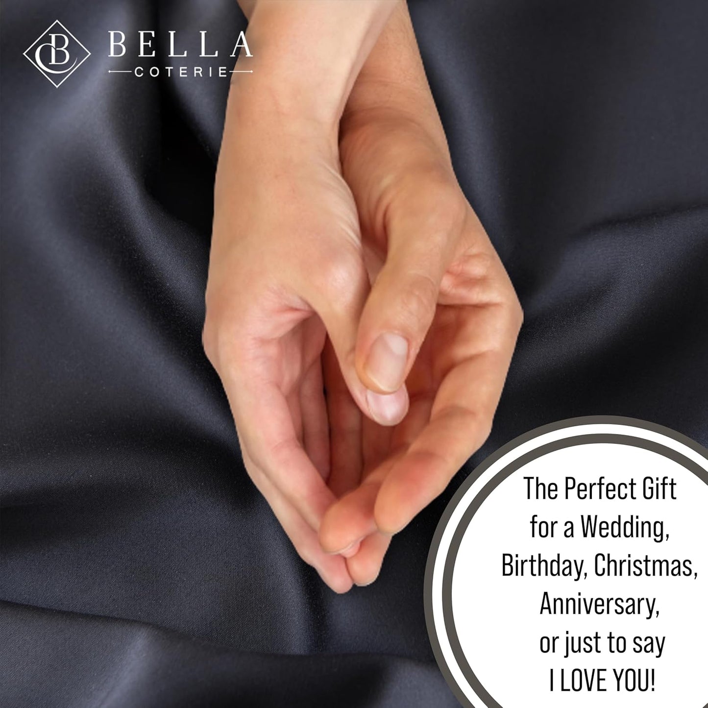 Bella Coterie Luxury Bamboo Viscose Twin Size Sheet Set | 100% Organically Grown | Ultra Soft | Cooling for Hot Sleepers | 18" Deep Pocket [Black]