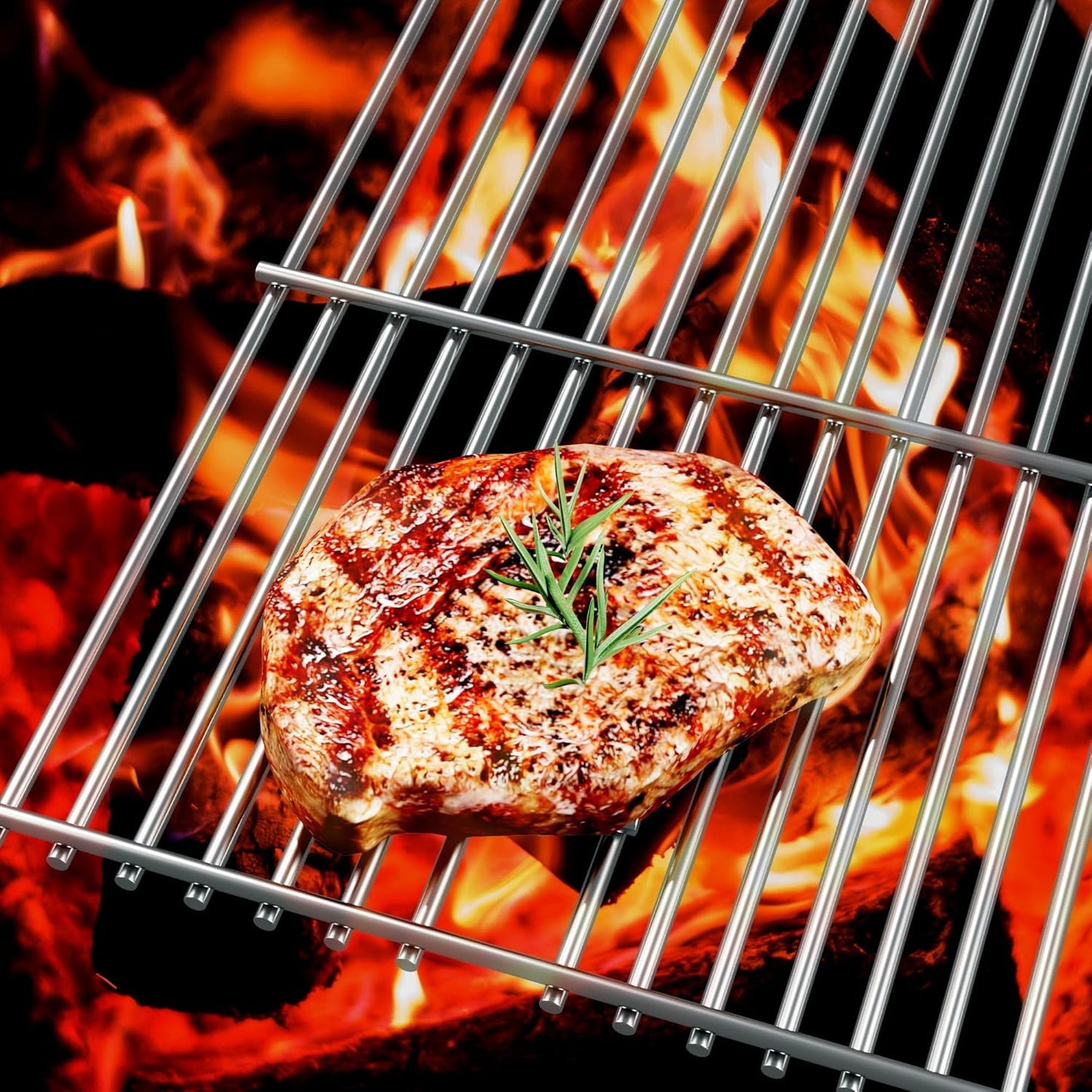 Cooking Grates for Nexgrill 720-0882A Evolution Infrared Plus 5-Burner, 16.96'' Stainless Steel Solid Rod Grill Cooking Grids for Nexgrill Gas Grill Replacement Parts