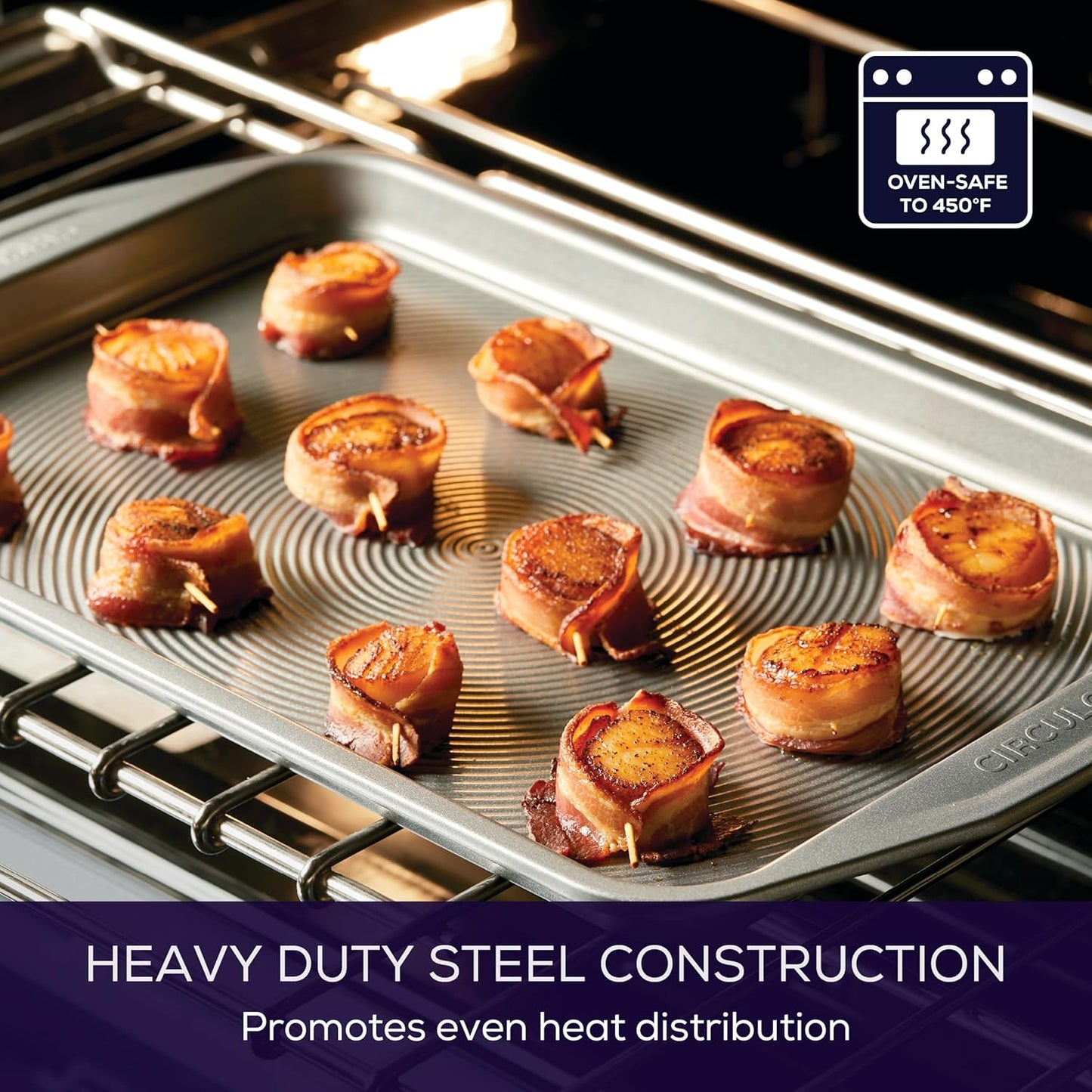 Circulon Nonstick Bakeware, Nonstick Cookie Sheet / Baking Sheet - 11 Inch x 17 Inch, Dark Gray