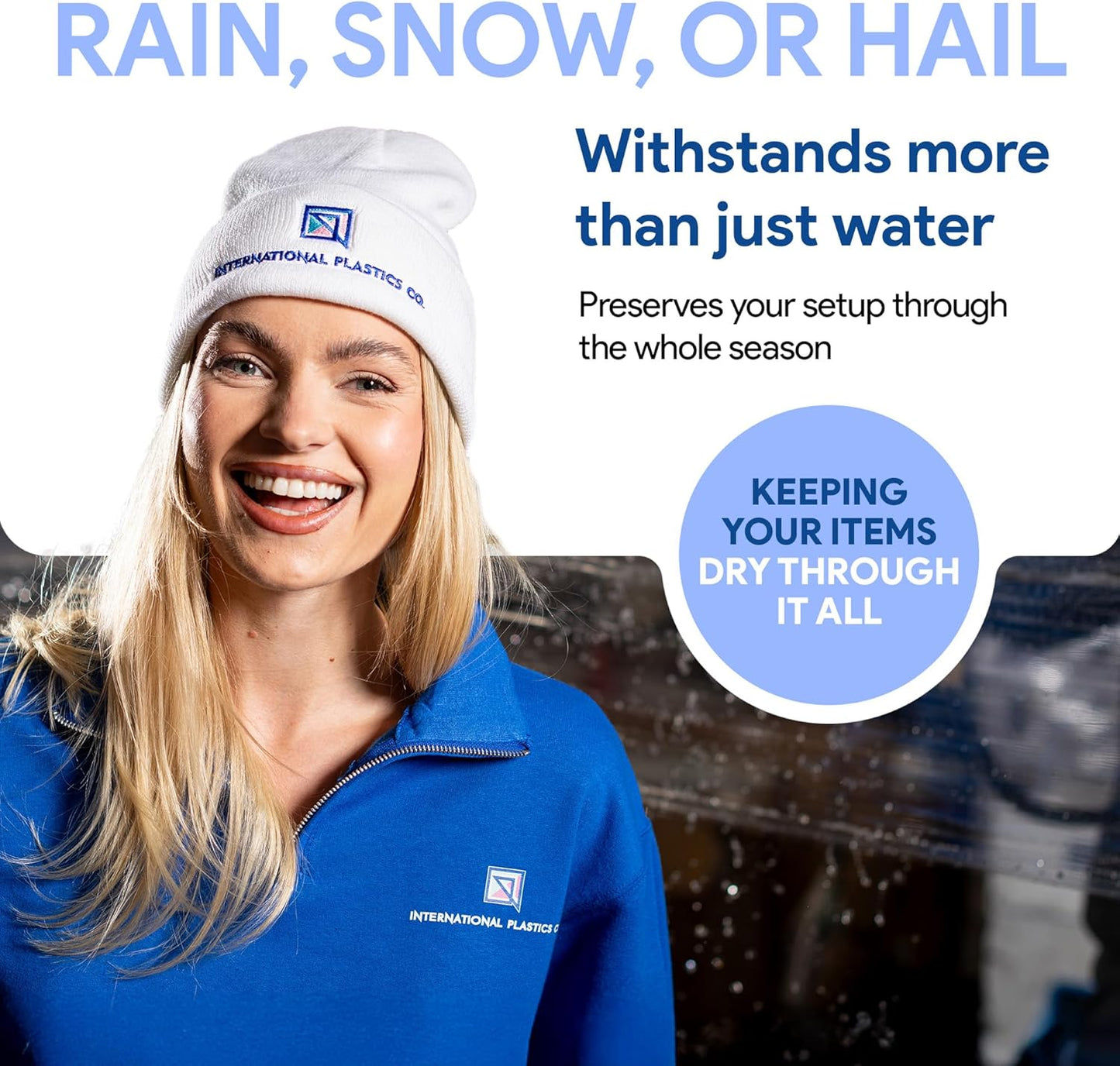 International Plastics Co. 12 Pack of 5" Plastic Stretch Film Wrap with Handles 1000 feet Each 500% Stretch Ability