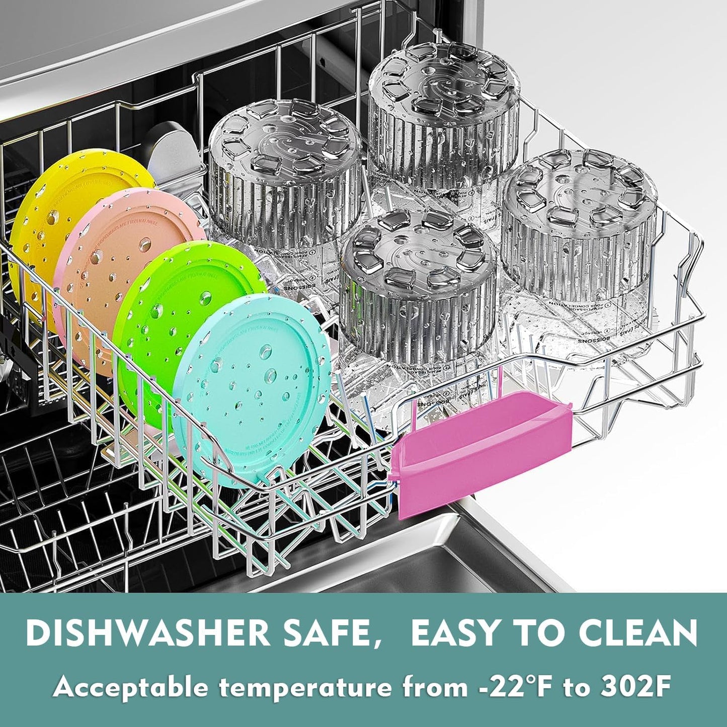 Replacement for Ninja Creami Deluxe 11-in-1 XL Pints and Lids - 4 Pack, 24 oz Containers Compatible with Ninja Creami NC501, NC500 Series Ice Cream Maker - Dishwasher Safe