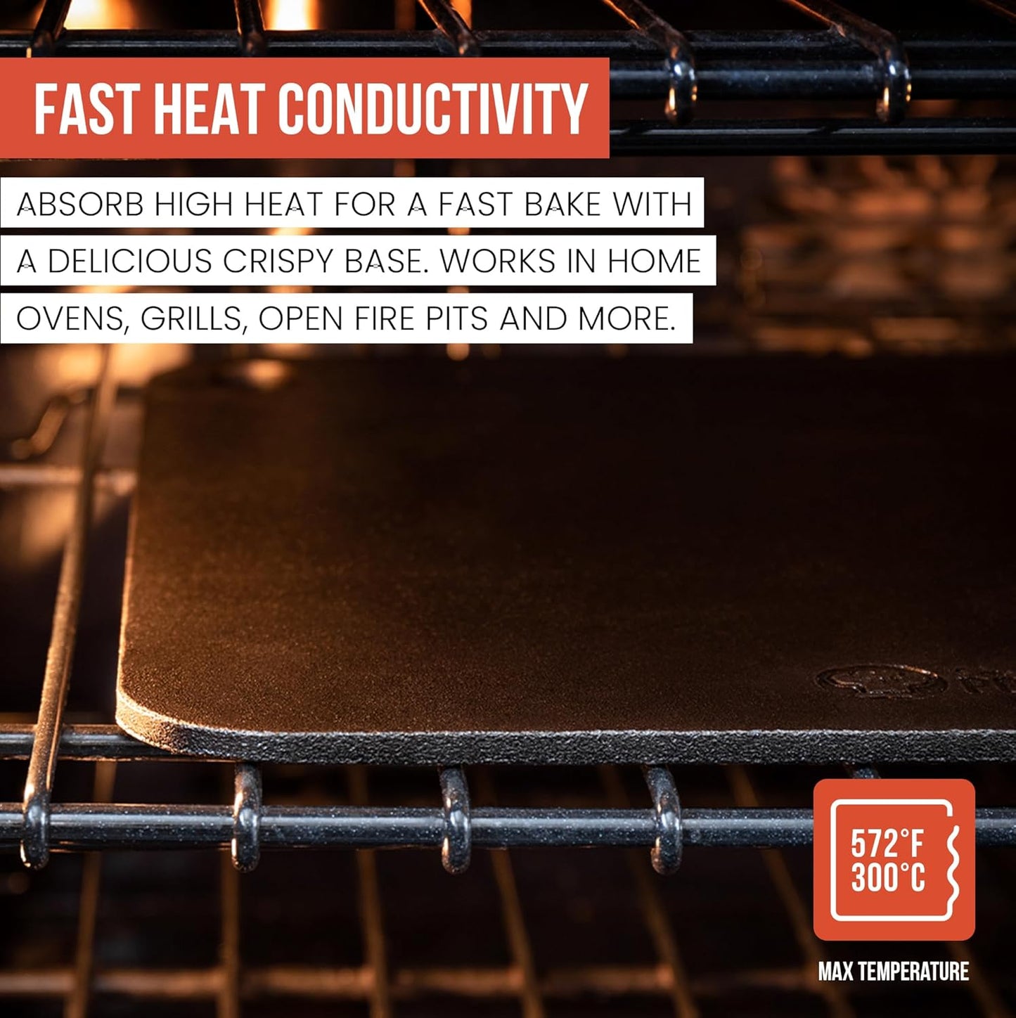 Chef Pomodoro Pizza Steel for Oven 13 Inch 1/4 Inch Thick, Baking Steel for Oven, Grill, Sourdough Bread, Baking Stone for Oven With Lifting Holes 13" X 13" (33.6 x 33.6 cm)