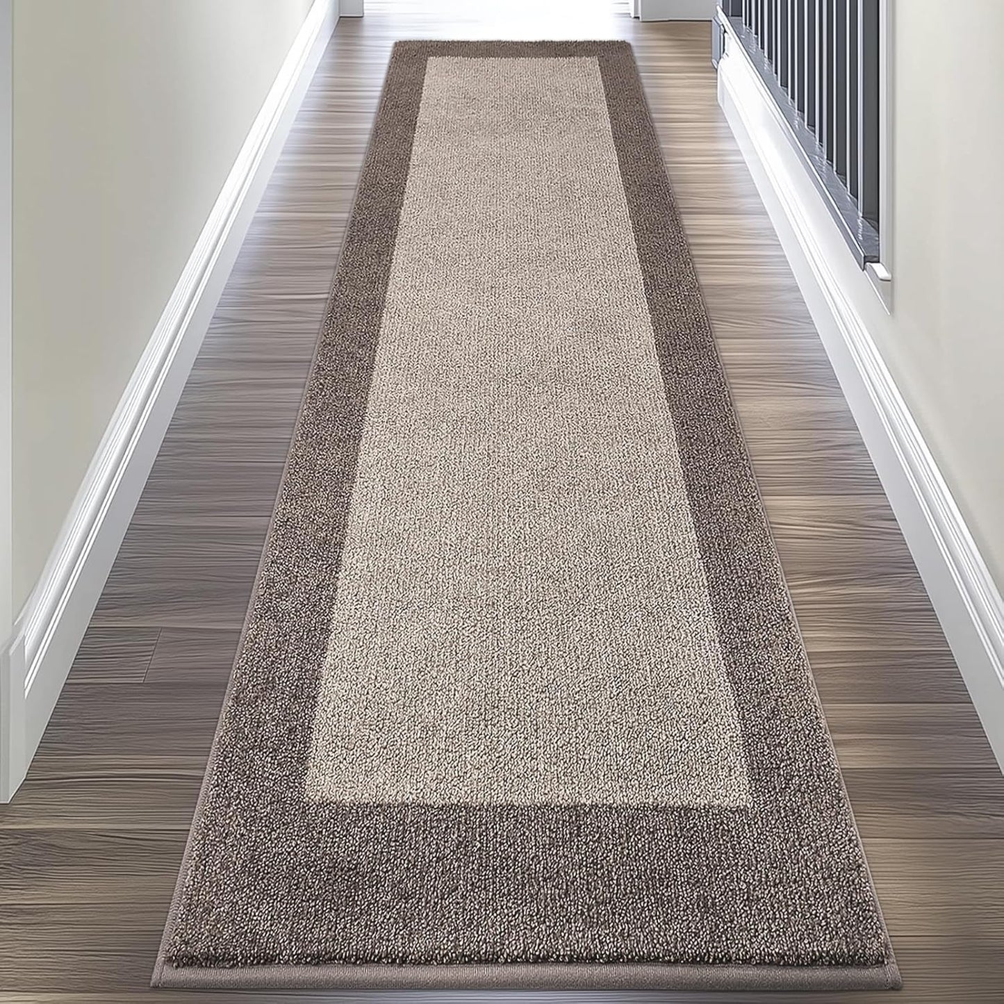 Machine Washable Kitchen Rug 24" x 96", Non Slip Kitchen Mat for Floor, Absorbent Entrance Runner Rug for Bedroom, Hallway, Bathroom, Door (Roll Packing)