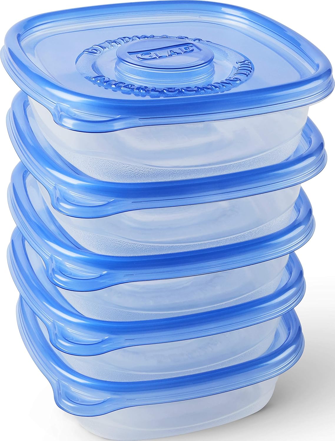 Glad Entrée Food Storage Containers, Medium Square (25 Oz) - 5 Count, Standard