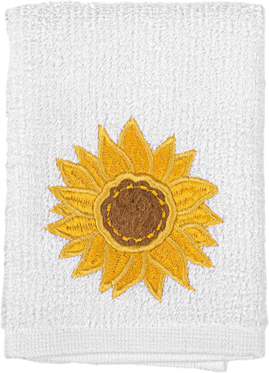 MÜkitchen SCRUBSY 100% Cotton Kitchen Dish Cloth with Built in Scrubber | Various Designs and Super Absorbant (Sunflower)