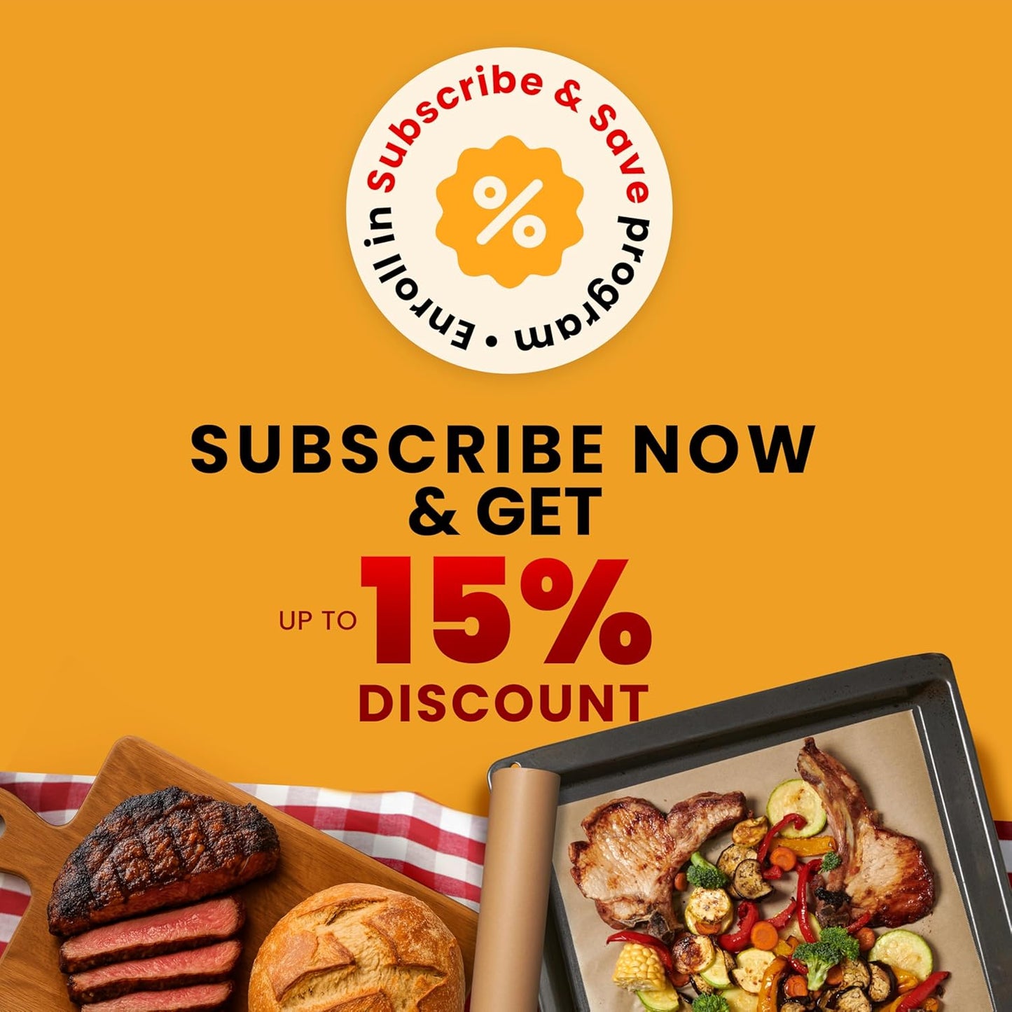 260 Sq.Ft Unbleached Parchment Paper for Baking – Roll with Cutter, Heavy Duty Non-Stick Brown Parchment for Baking, Cooking, Grilling, Steaming and Air Fryer, 15in x 210ft by Baker’s Signature