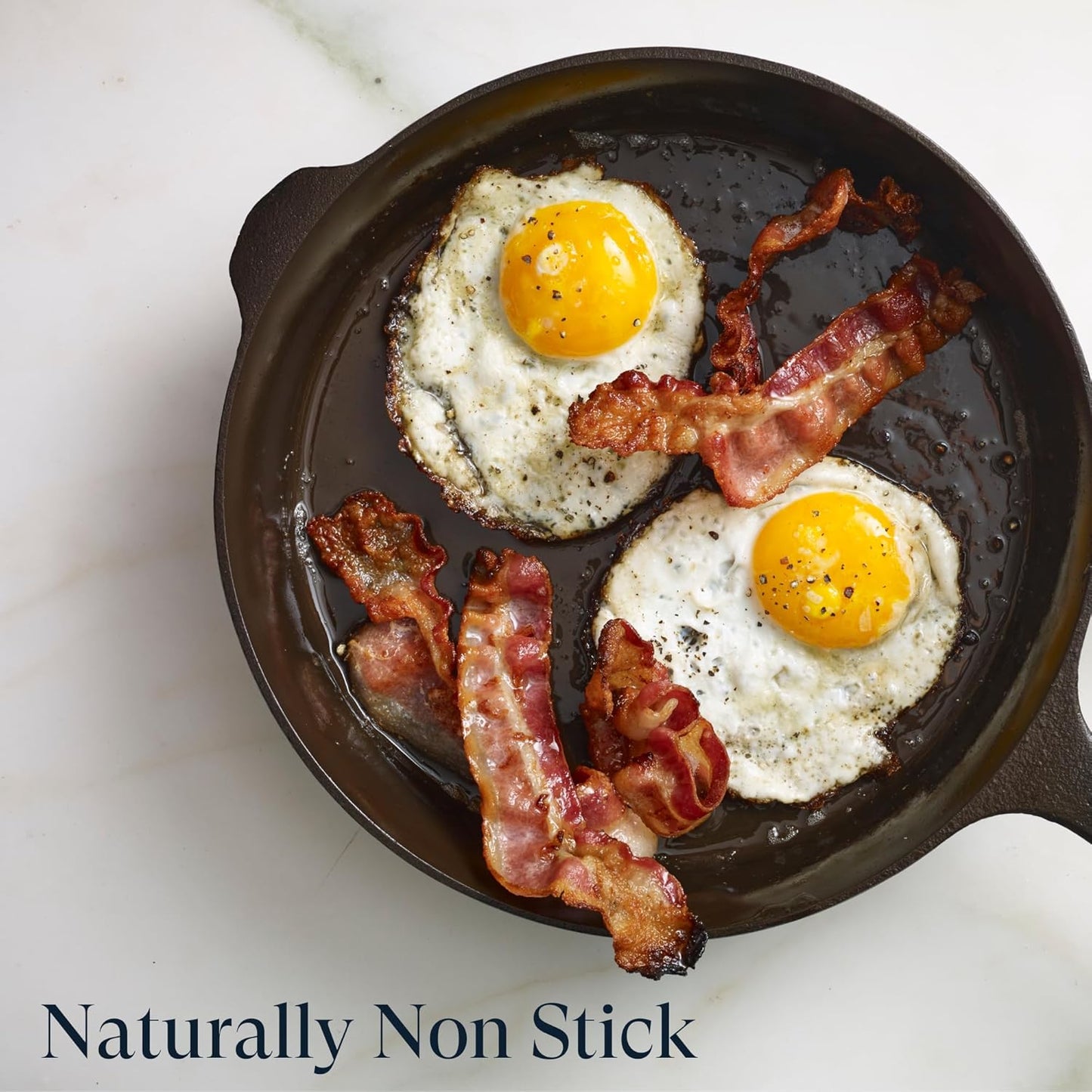 Field Company 10-Inch Cast Iron Skillet – No.8, Lightweight & Smooth, Nonstick, Preseasoned with Organic Oil – Made in USA, Non-Toxic – Vintage Design