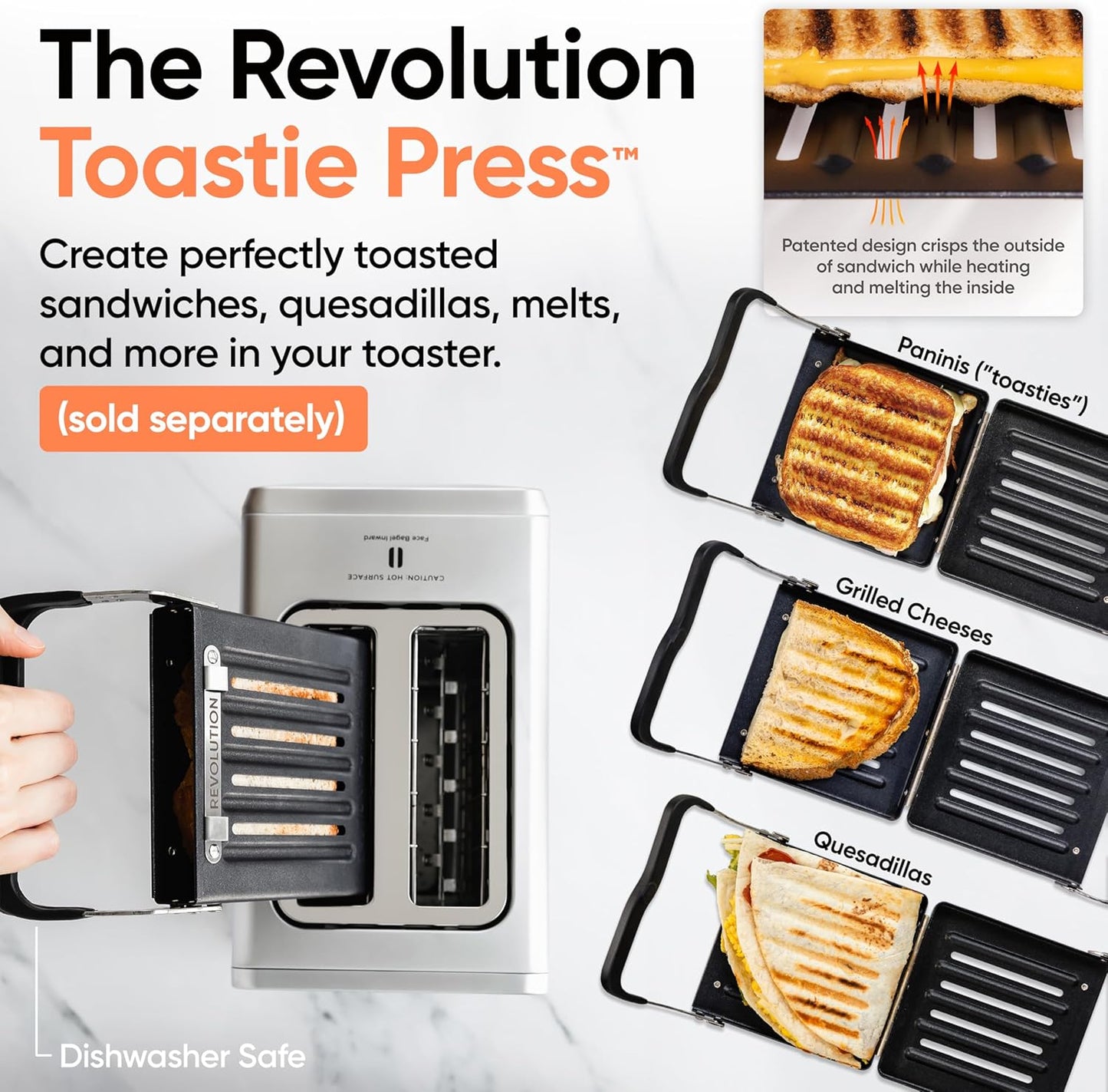 Revolution R180 Connect Smart Toaster, 2-Slice High-Speed Touchscreen Toaster with Patented InstaGLO Technology, Wi-Fi Connectivity, Weather Widget, and Over-the-Air Updates, Stainless Steel