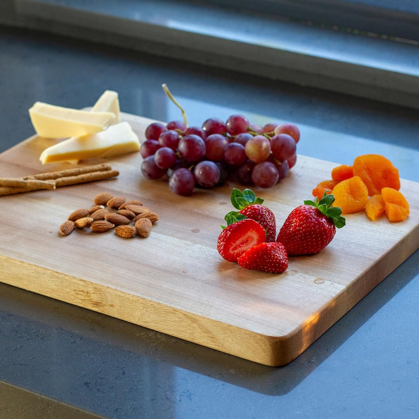 Pennsylvania Woodworks Walnut Wood Cutting Board with Juice Well, 17 x 14 inches, Made with premium US Walnut wood in the USA