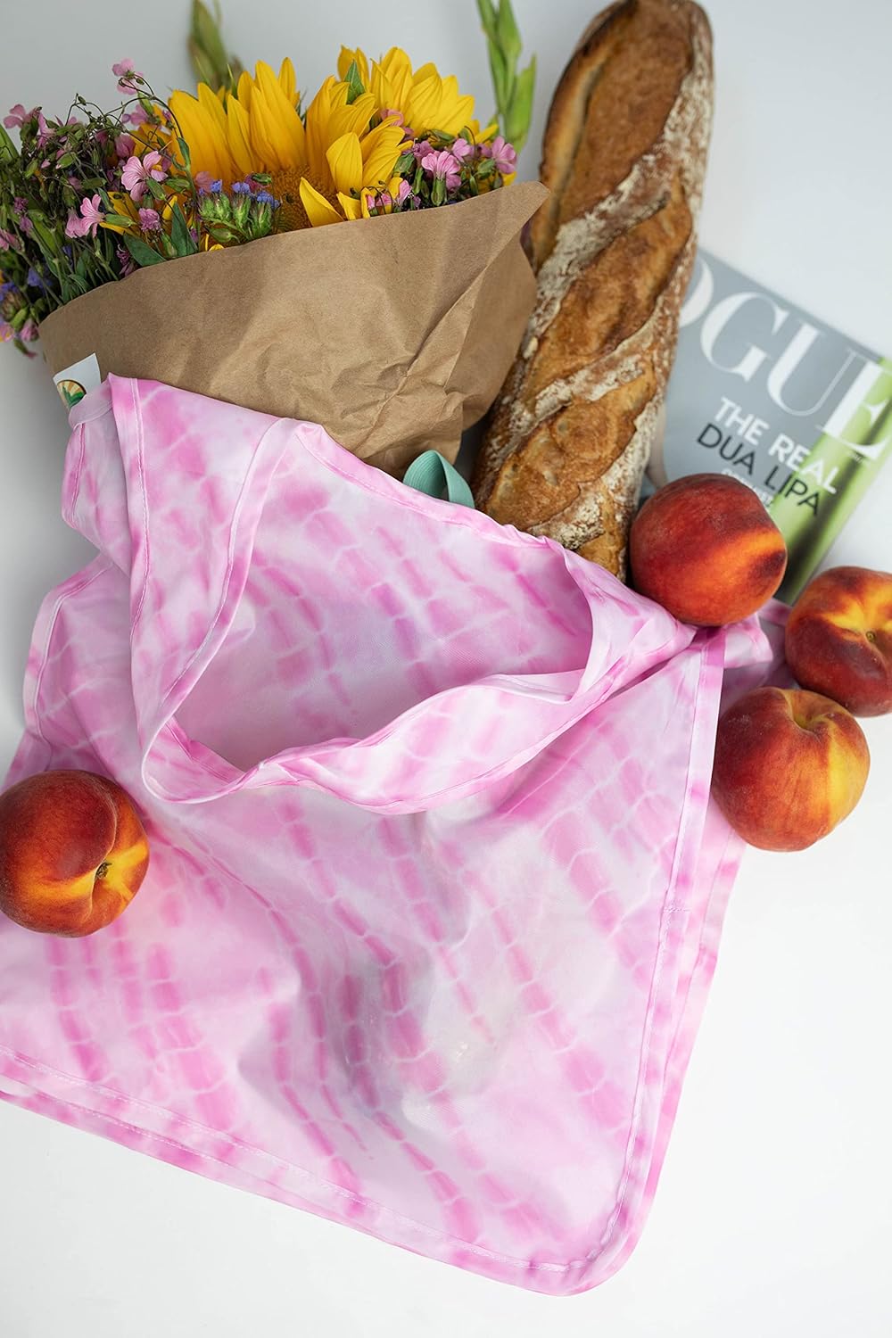 Reusable Grocery Bag - Stylish Shopping Bag for Groceries - Foldable Tote Bag - Medium Size