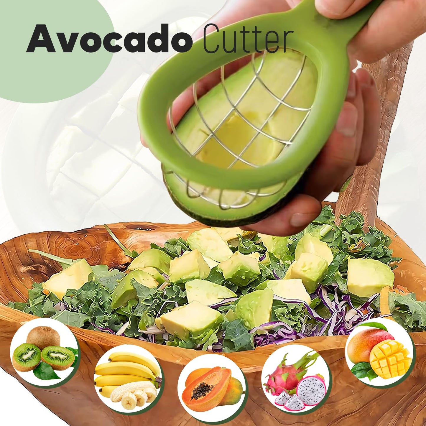 3-Piece Avocado Slicer and Storage Container Set