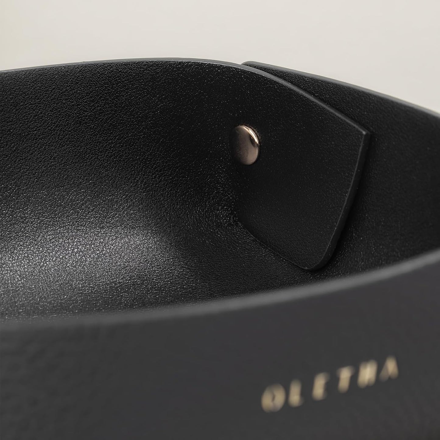 OLETHA Napkin Holder for Luncheon Napkins - Aesthetic Desk Decor for Kitchen & Dining Table - Black