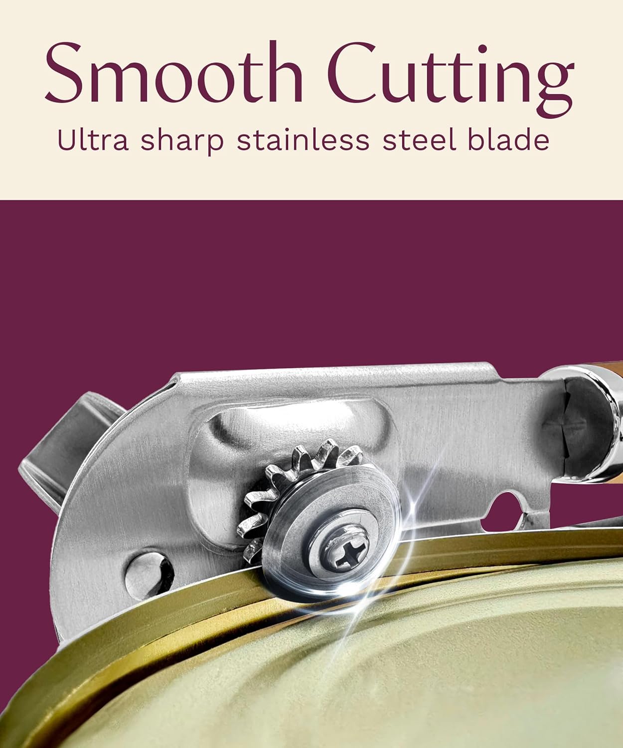 Premium Multifunctional Magnetic Manual Can Opener and Bottle Opener, Heavy Duty Stainless Steel Sharp Cutting Blade and Oversized Easy Turn Knob, Soft-Touch Handle, Kitchen Use, Orange