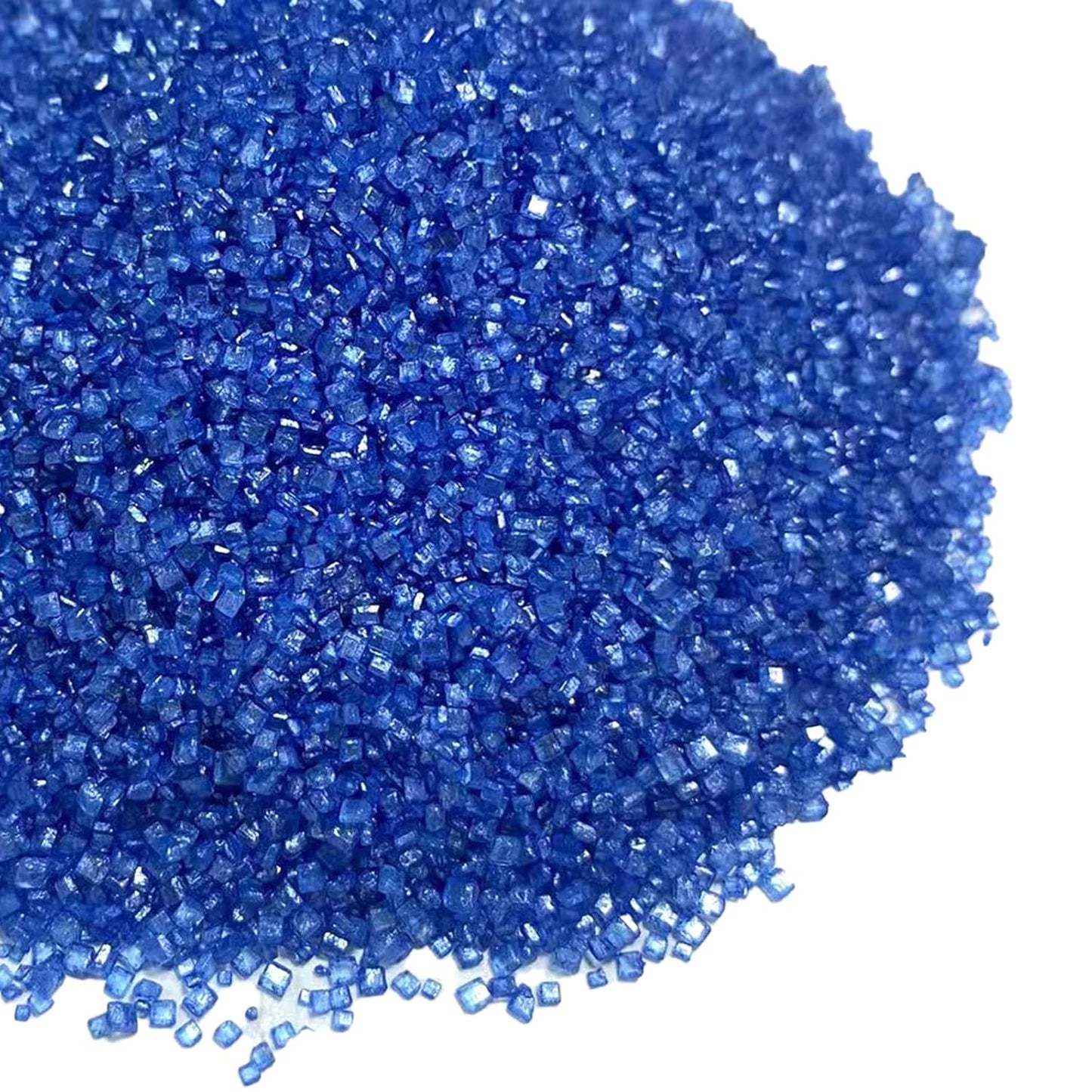Sentovac Royal Blue Sanding Sugar for Baking Edible Sparkling Sugar Sprinkles Coarse Sugar Crystals for Baking Topping Cake Cookie Cupcake Topper Ice Cream Decoration Supplies 3.2 OZ