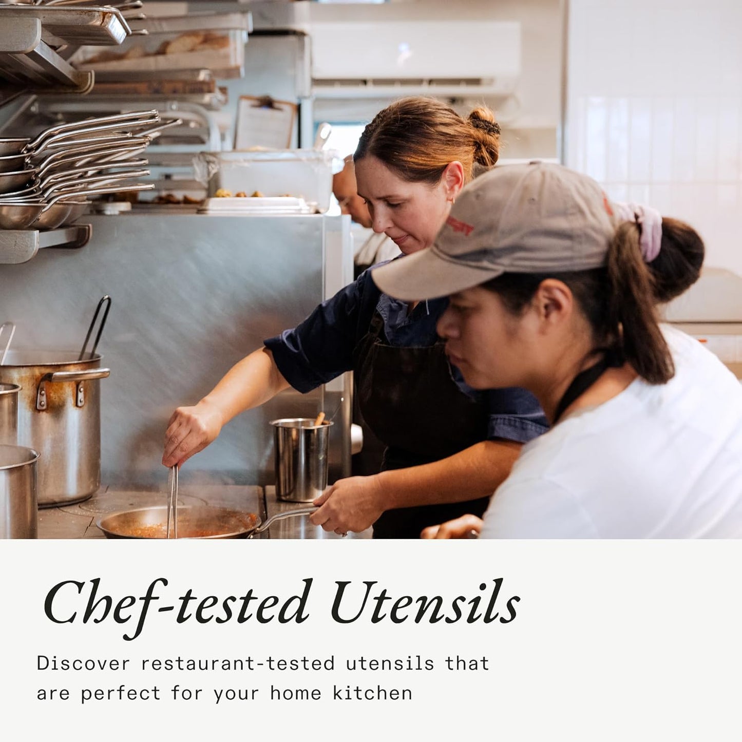 Made In Cookware - Stainless Steel - Spider Strainer Skimmer Ladle for Cooking Frying - Harbour Blue - Kitchen Essentials - Dishwasher Safe - Crafted in China